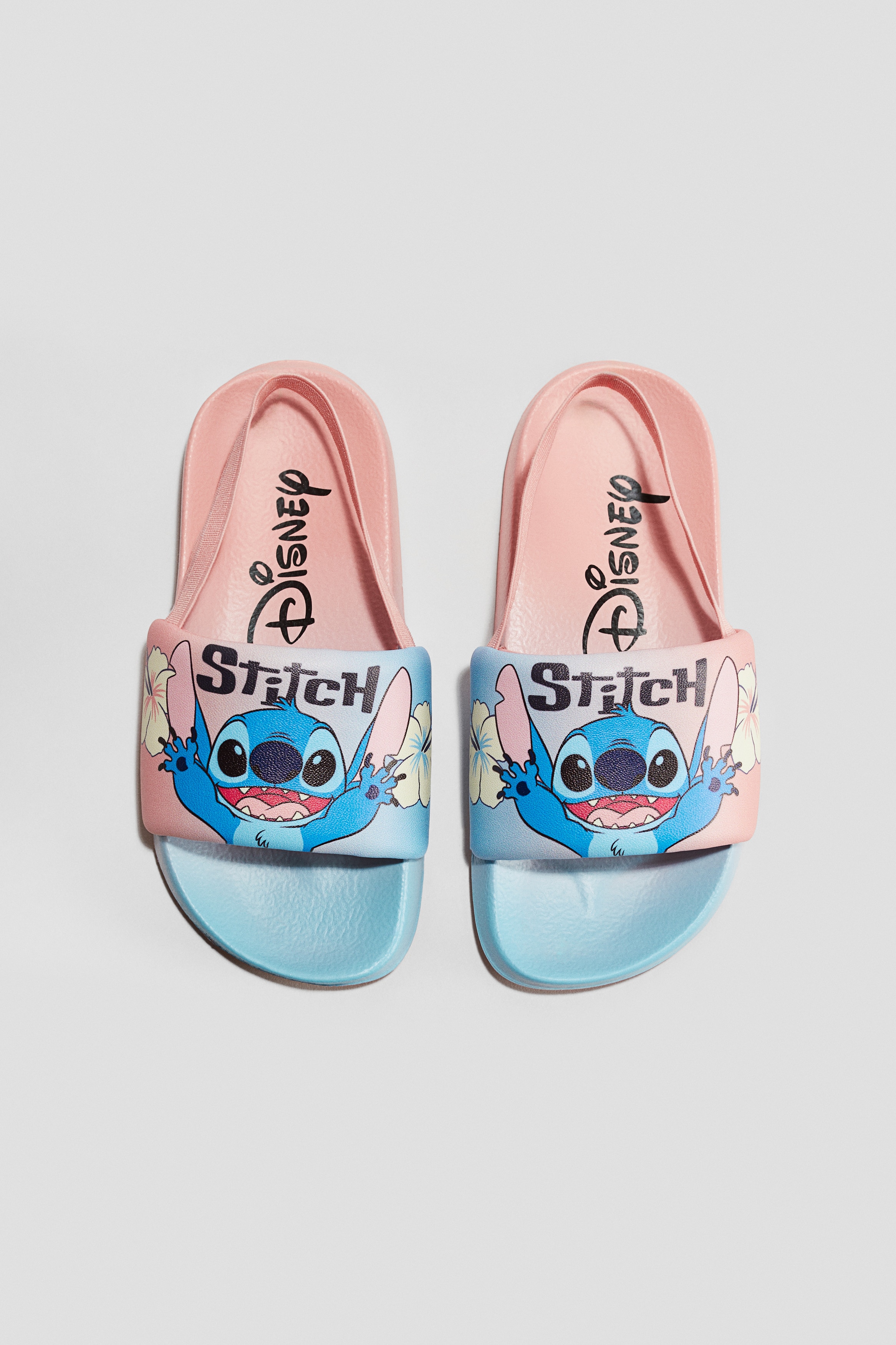 Printed Pool Slide Shoes Pink/Lilo Stitch Kids H&M US