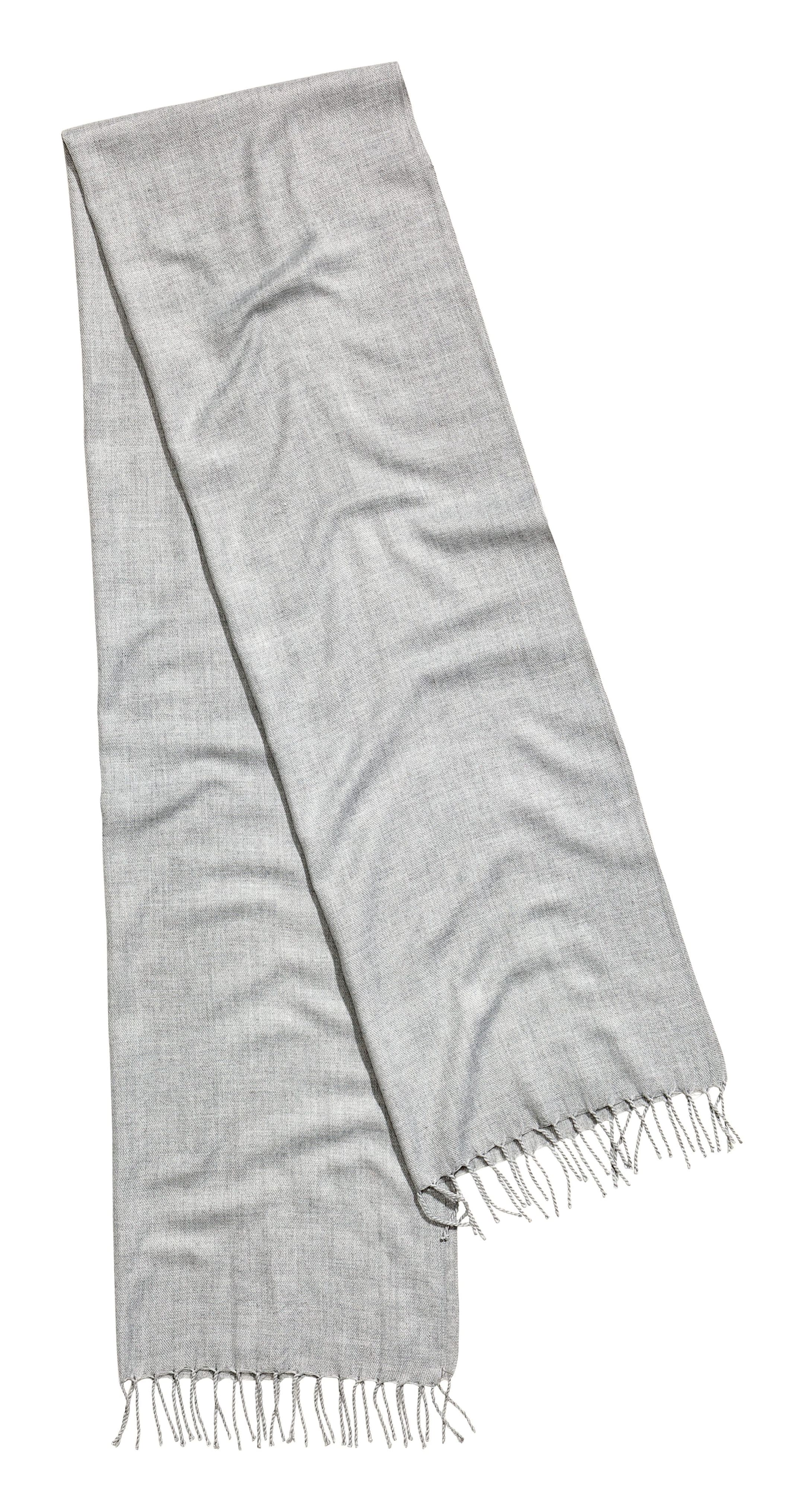 Ver imagen más grande: Bufanda con flecos - Gris claro jaspeado - HOMBRE | H&M ES 1