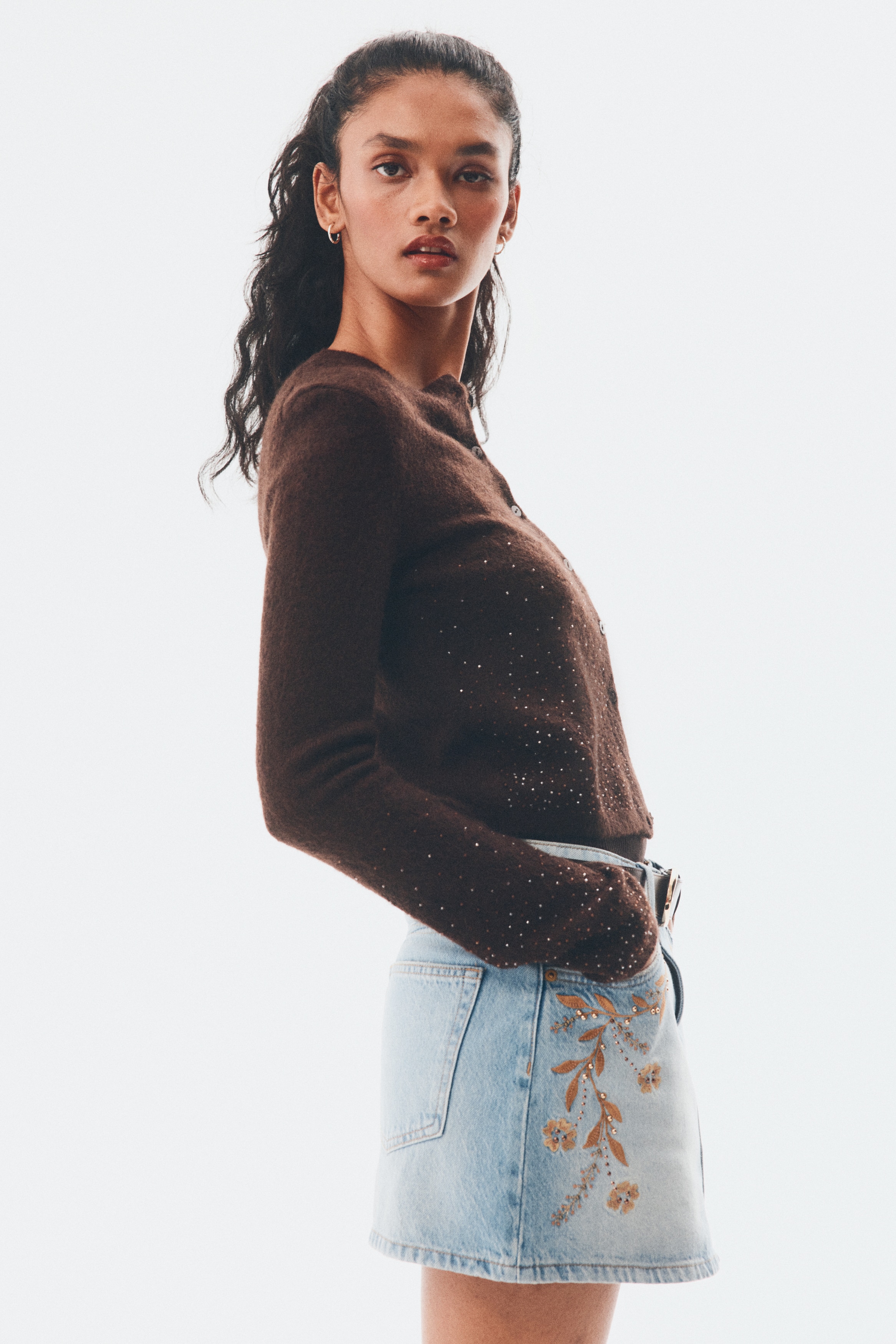 H & M - デニムミニスカート - ブルー H & M - デニムミニスカート - ブルー