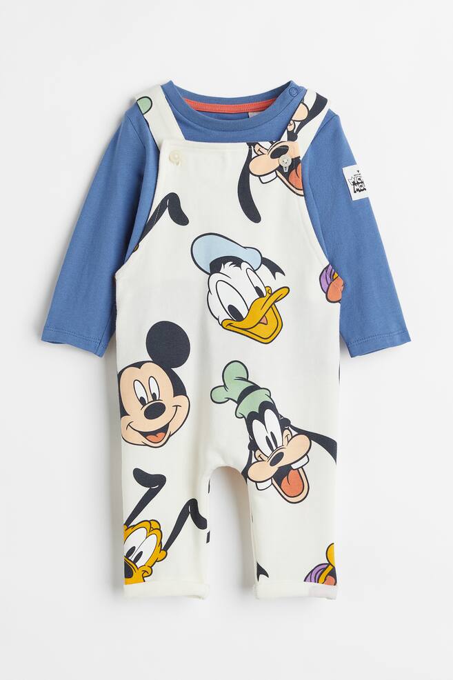 2-piece printed set - Blue/Mickey Mouse - 1