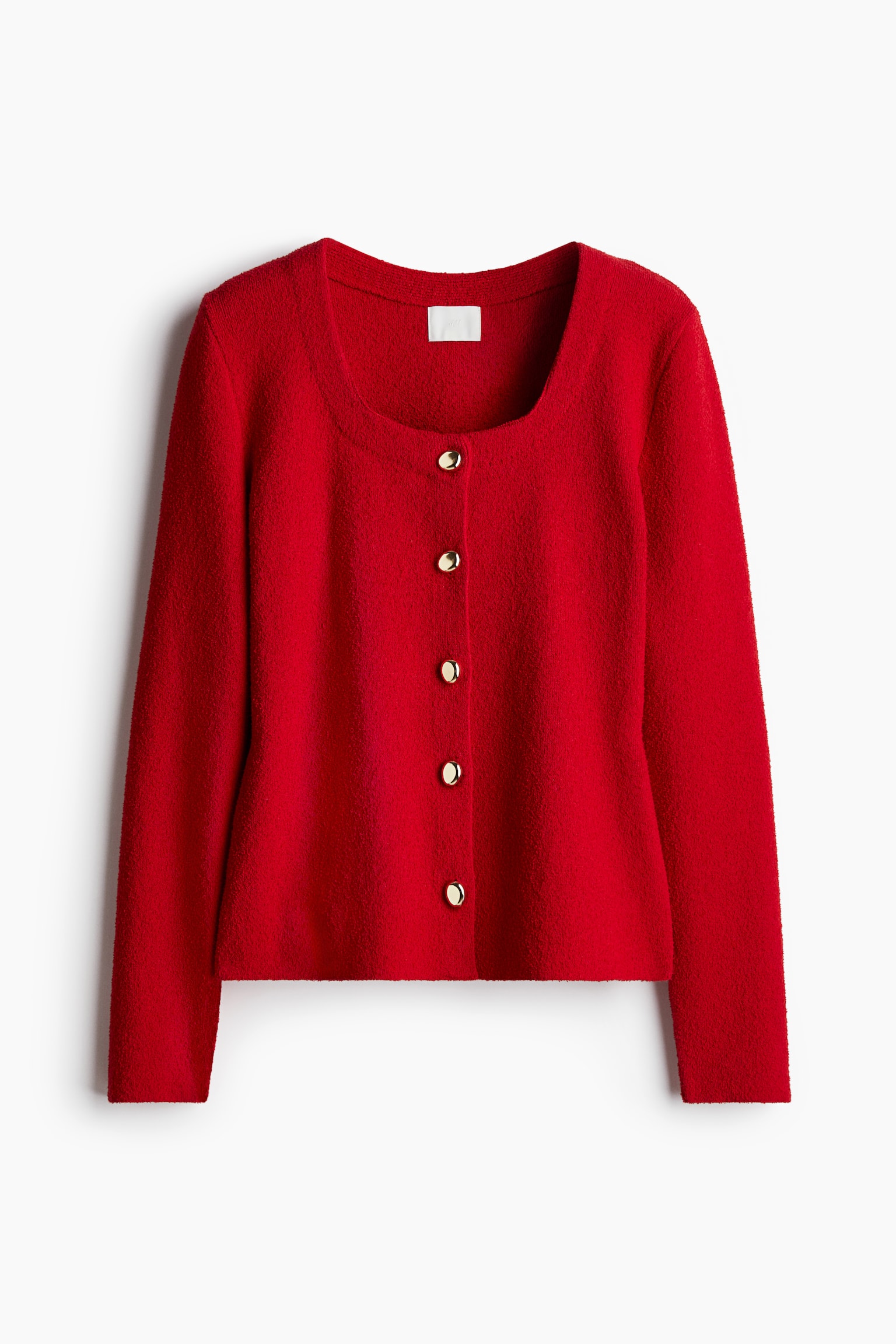 Fitted cardigan - Red - 2