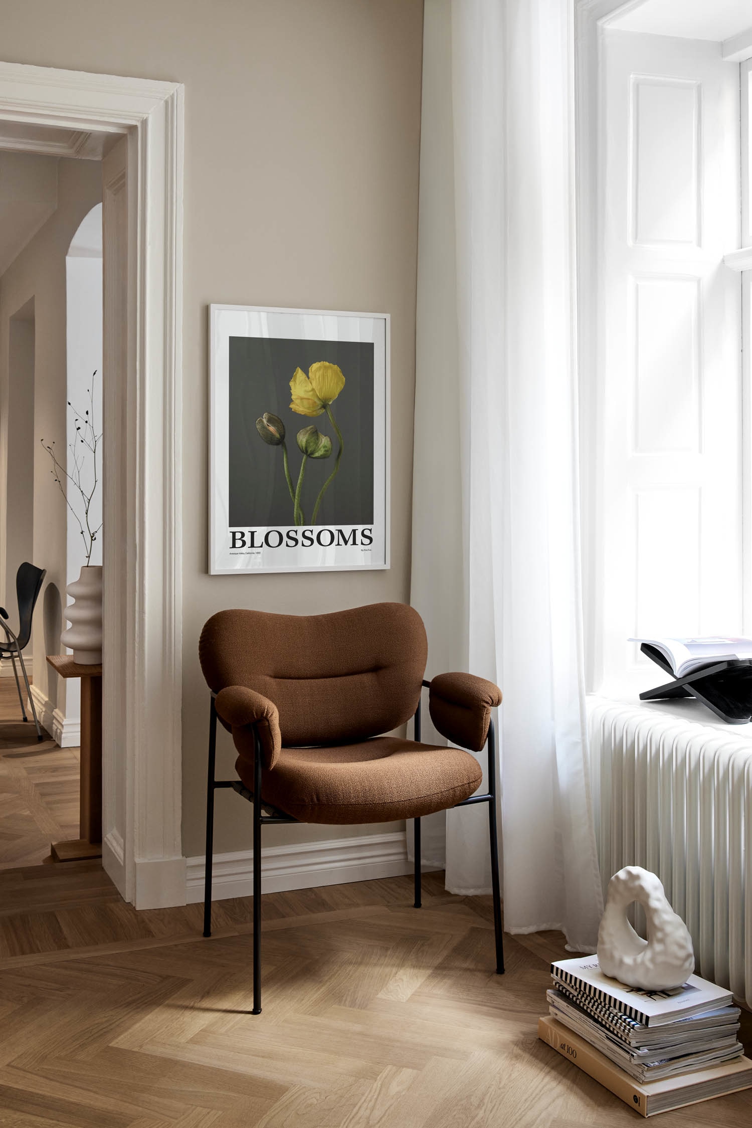 Blossoms Poster - Gray
