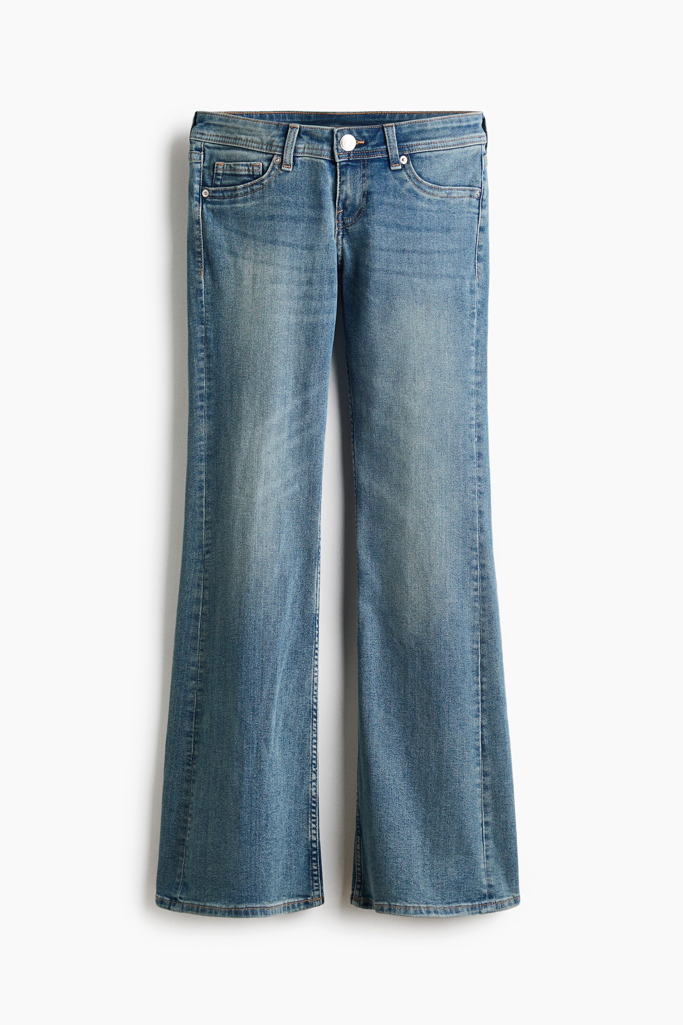 Flared Ultra Low Waist Jeans - Denimblå/Lys denimblå/Lys denimgrå/Mørk denimblå