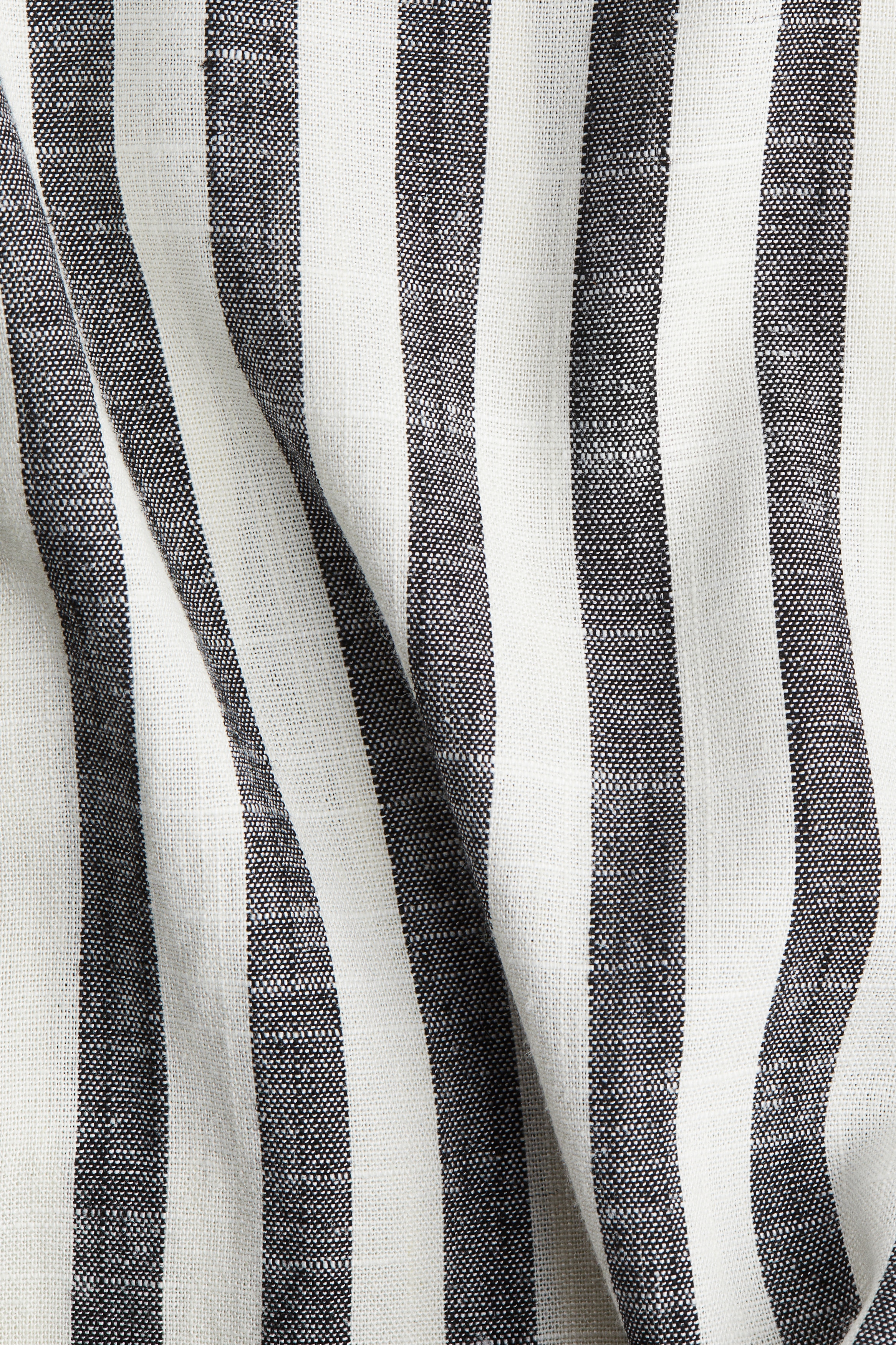 Linen-blend drawstring trousers