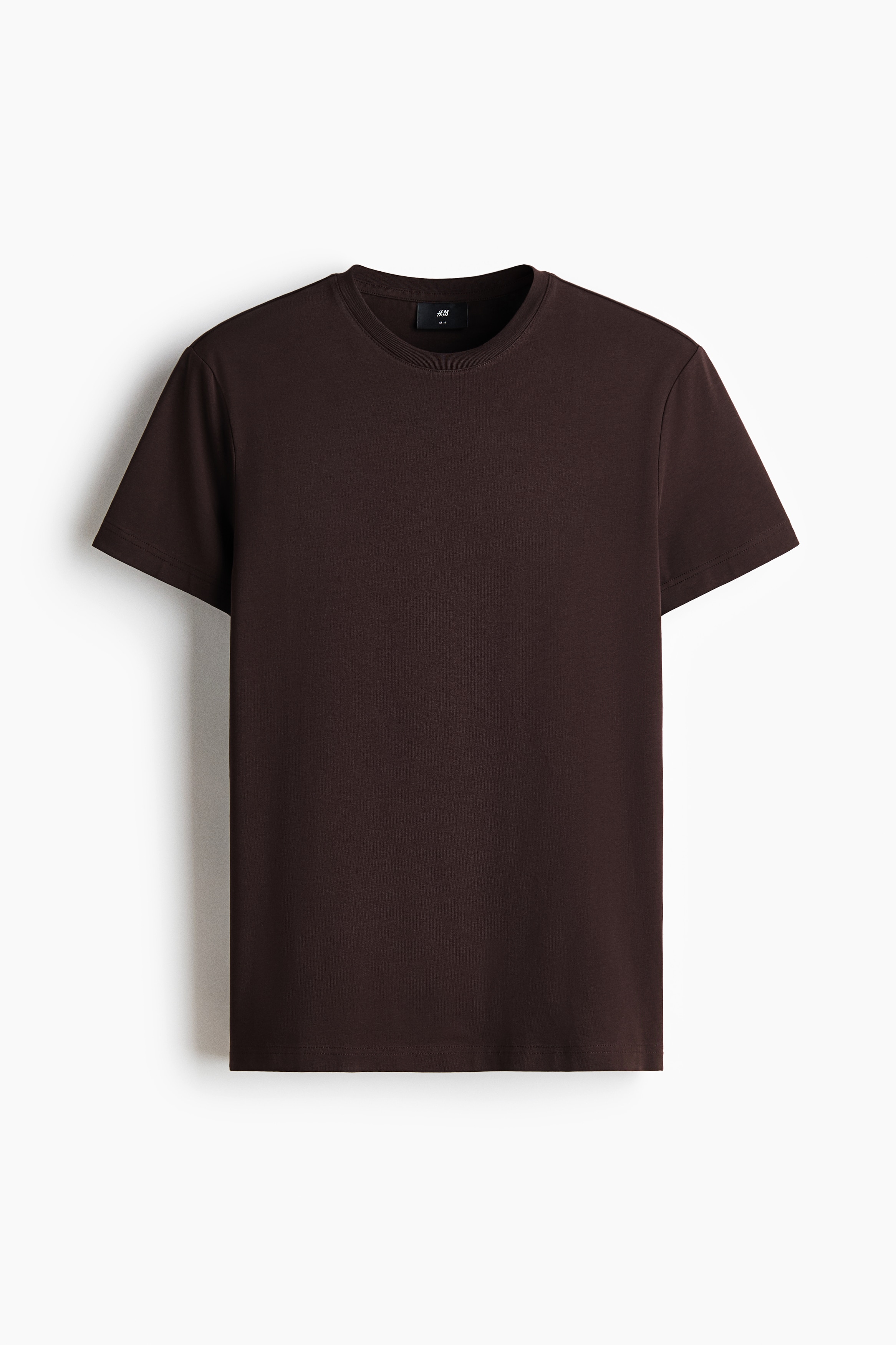 Slim Fit T-shirt - Dark brown/White/Black striped/White/Khaki green/Purple/Navy blue/Black/Forest green