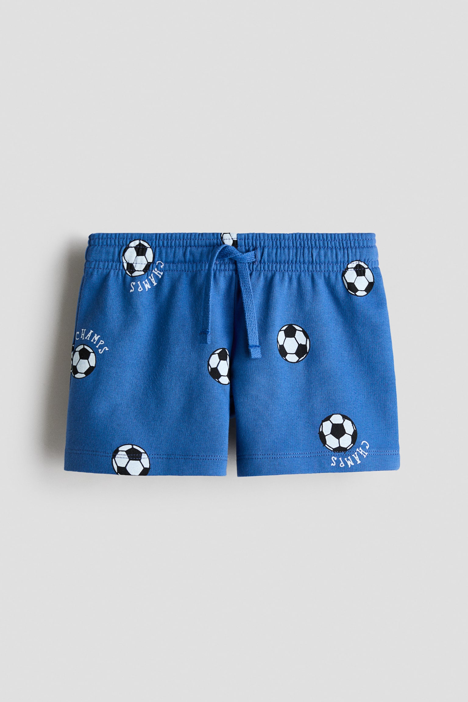 Cotton Sweatshorts - Blue/soccer balls/Dark turquoise/striped/Light turquoise/Dark gray/White/palm trees/Light beige/dinosaurs/Bright blue/striped
