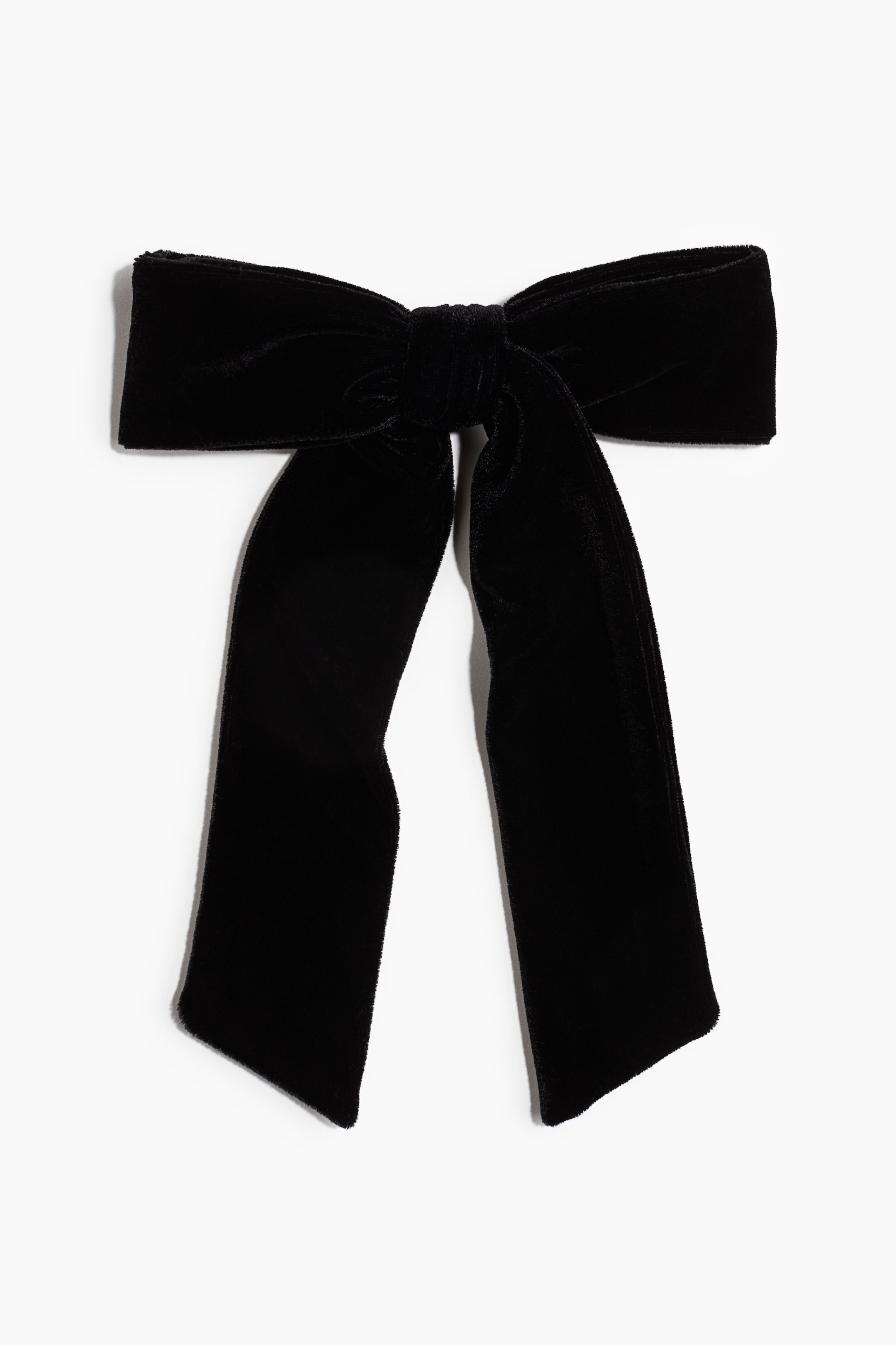 View larger image: Velvet bow hair clip - Black - Ladies | H&M 1