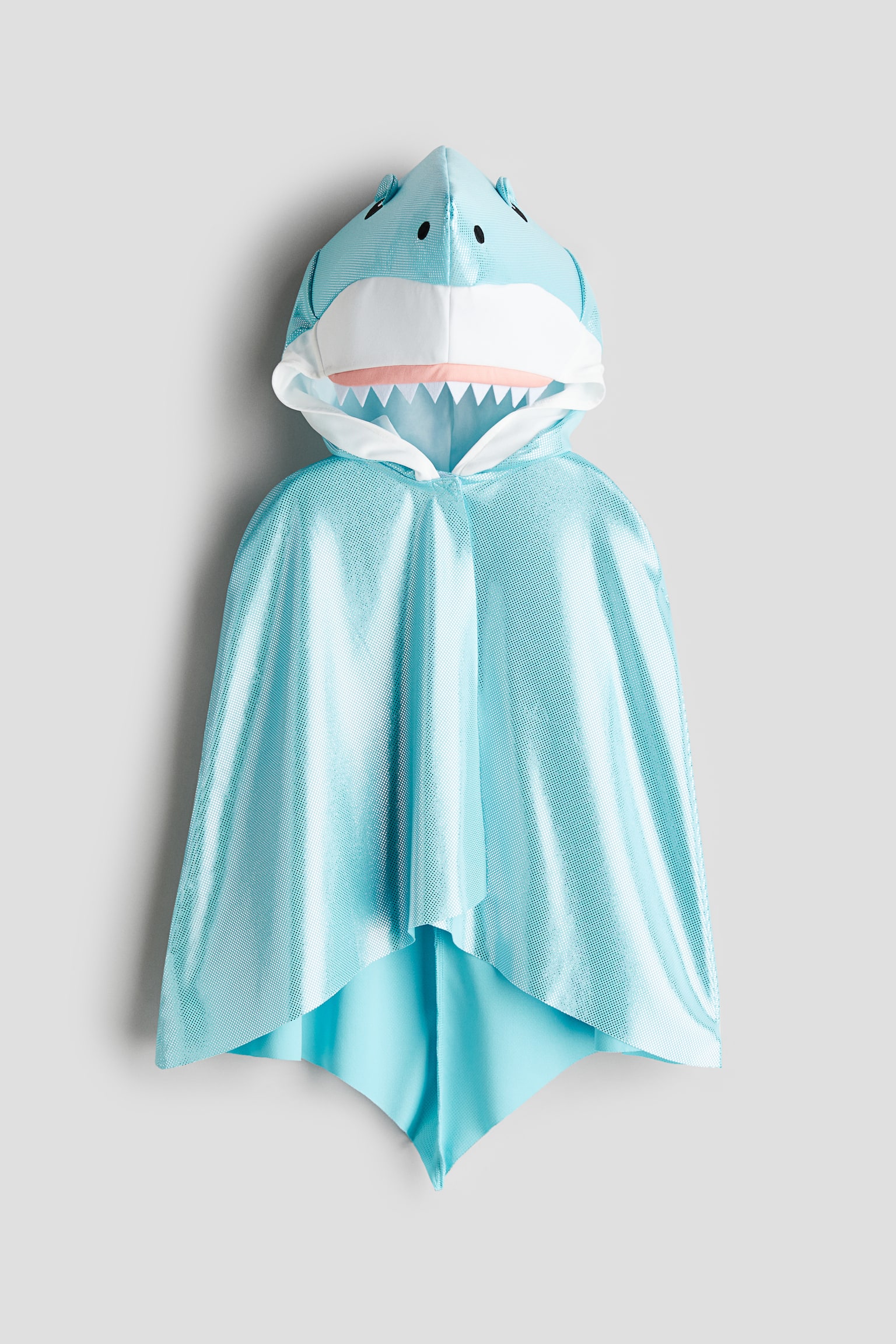 Shark fancy dress cape - Turquoise/Shark - 1