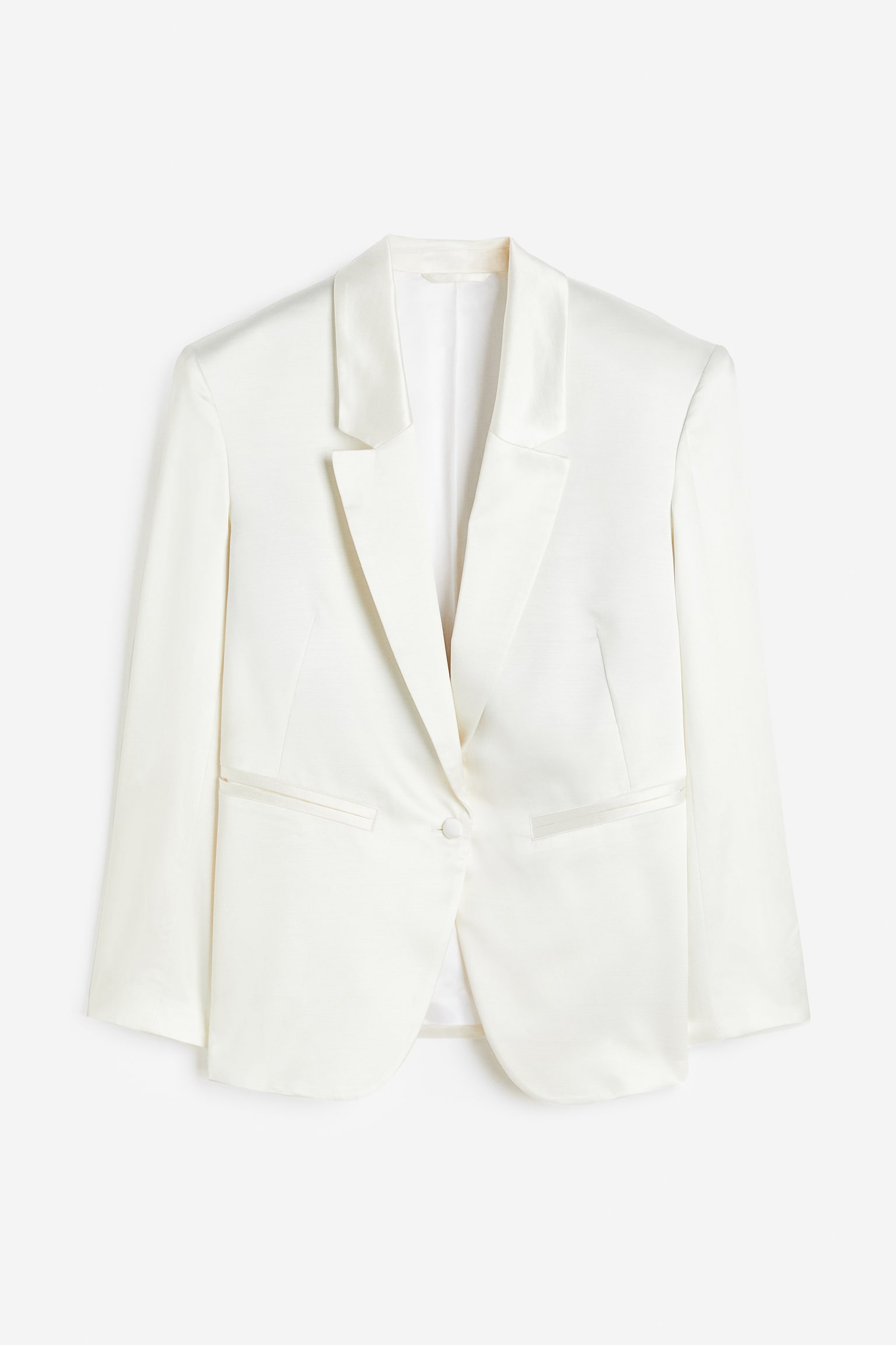 Single-breasted dinner jacket - Cream - 1