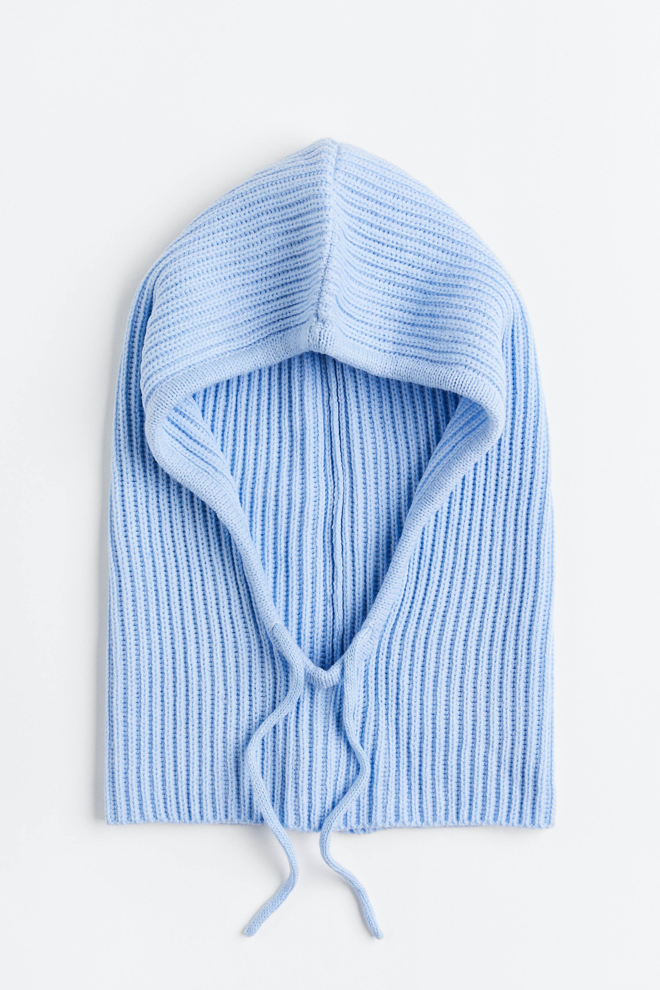Ribknit Balaclava Light blue Ladies H&M US
