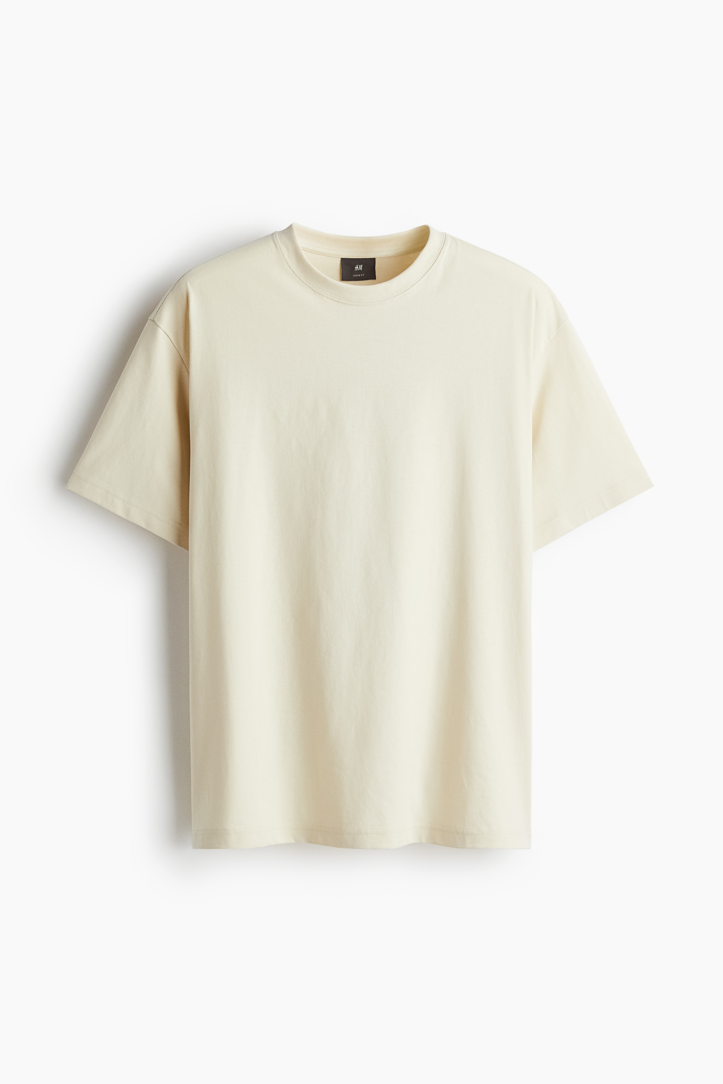 Men's Light beige Loose Fit Printed T-shirt | H&M IN