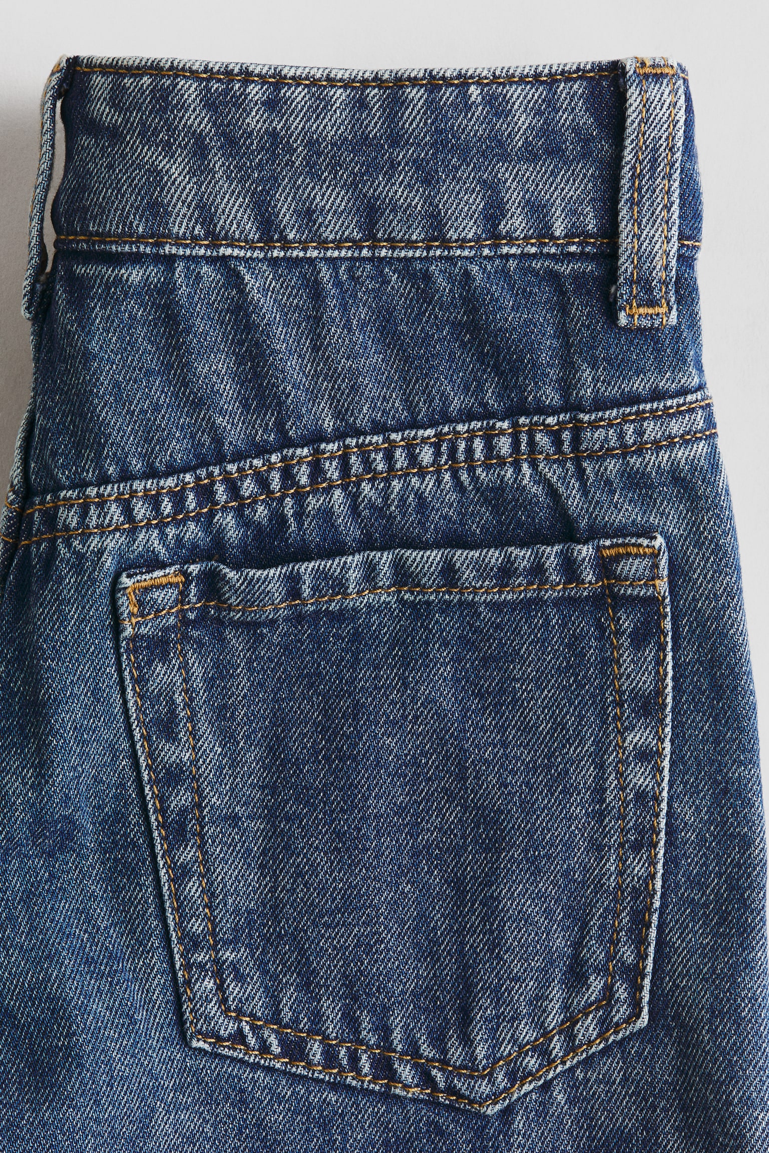 Детские джинсы H&M Baggy Fit, цвет: Тёмный джинсовый синий — фото 6