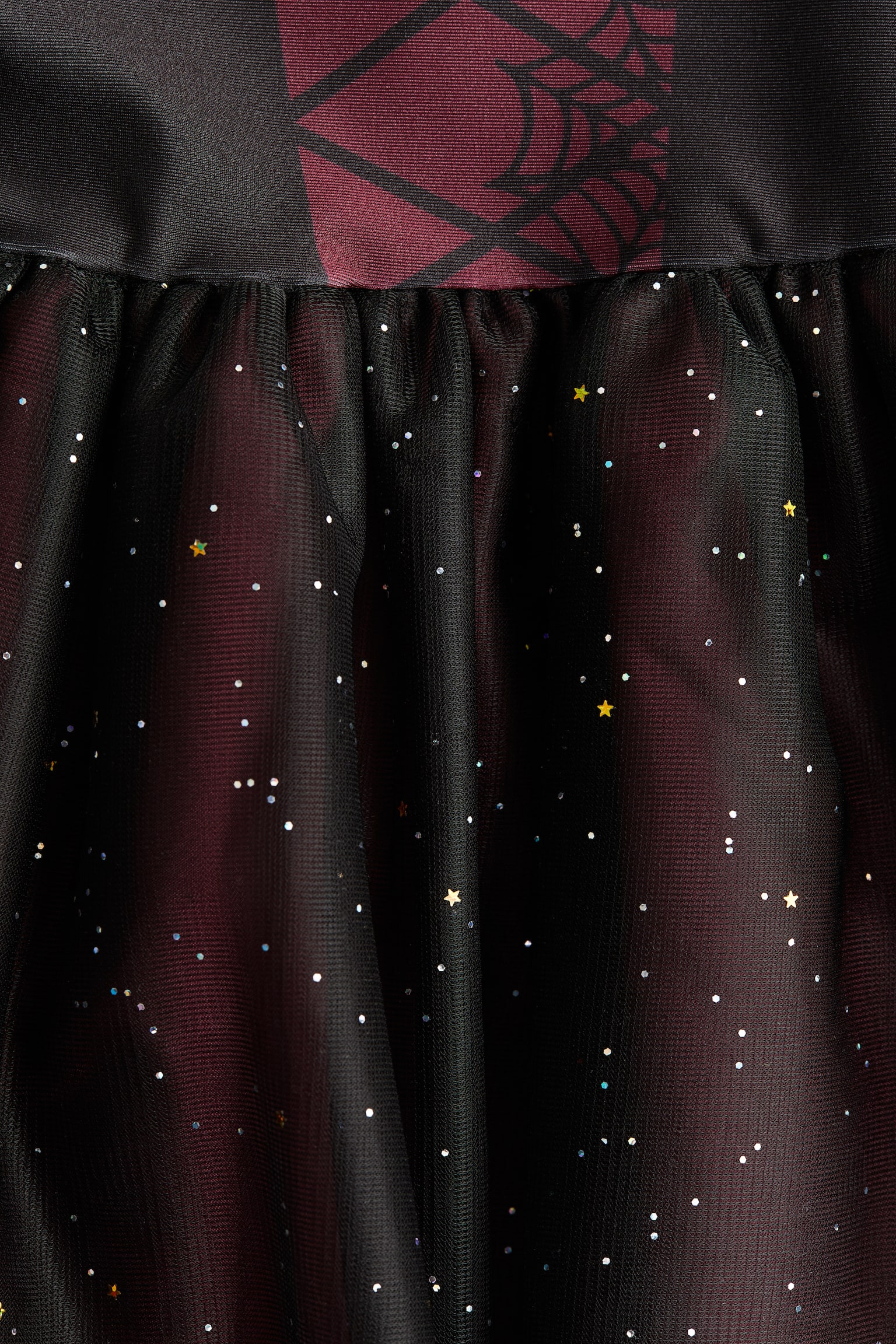 Dance dress - Dark red/Light dusty pink/Black/Skeleton - 2