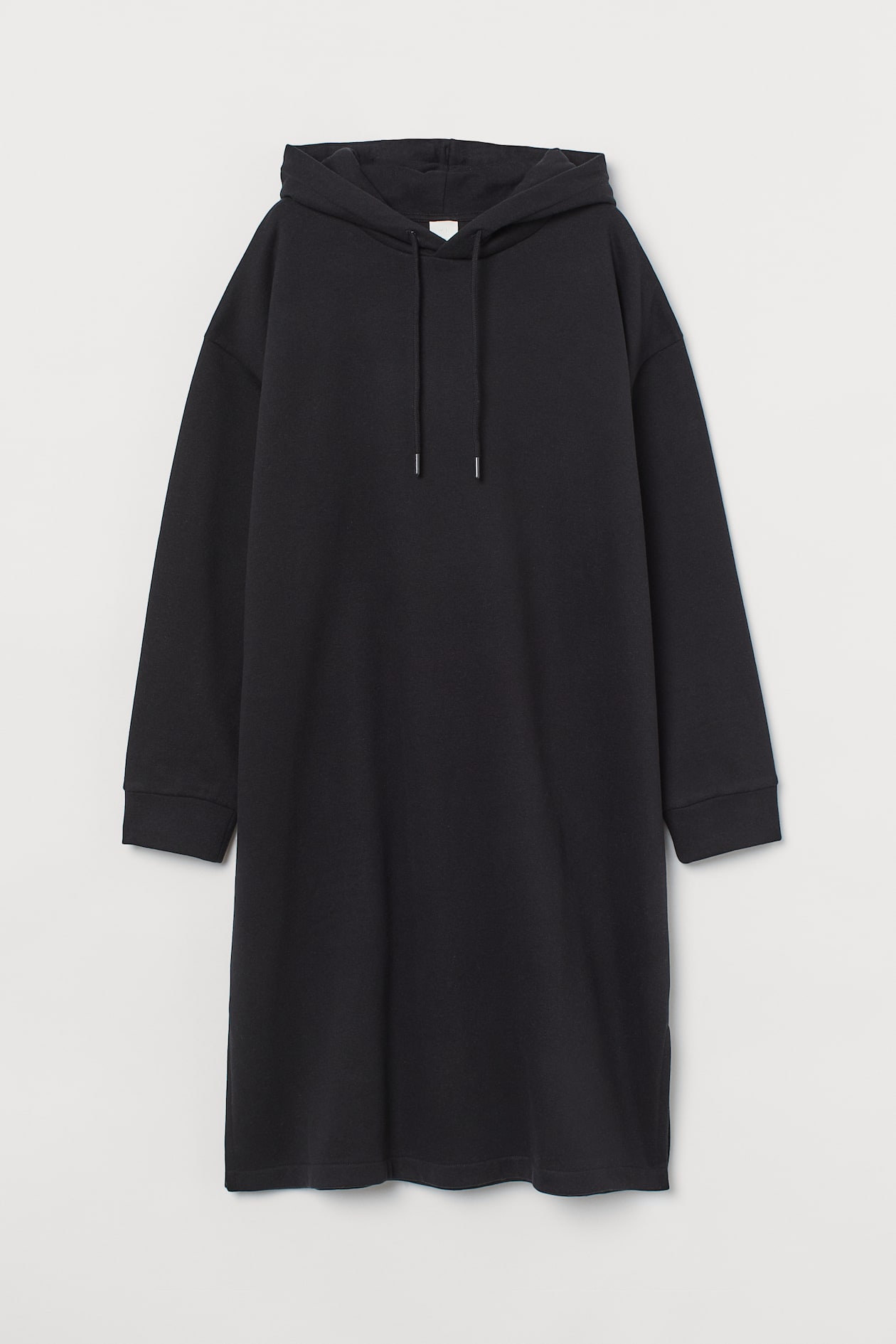 Hooded Dress - Long sleeve - Midi - Black - Ladies | H&M US