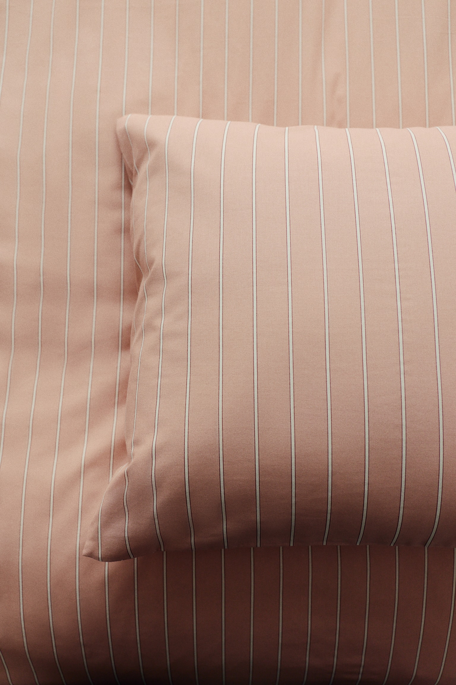 Striped single duvet cover set - Dusty pink/Striped/Light dusty blue/Striped/Light beige/Striped/Light dusty green/Striped - 1