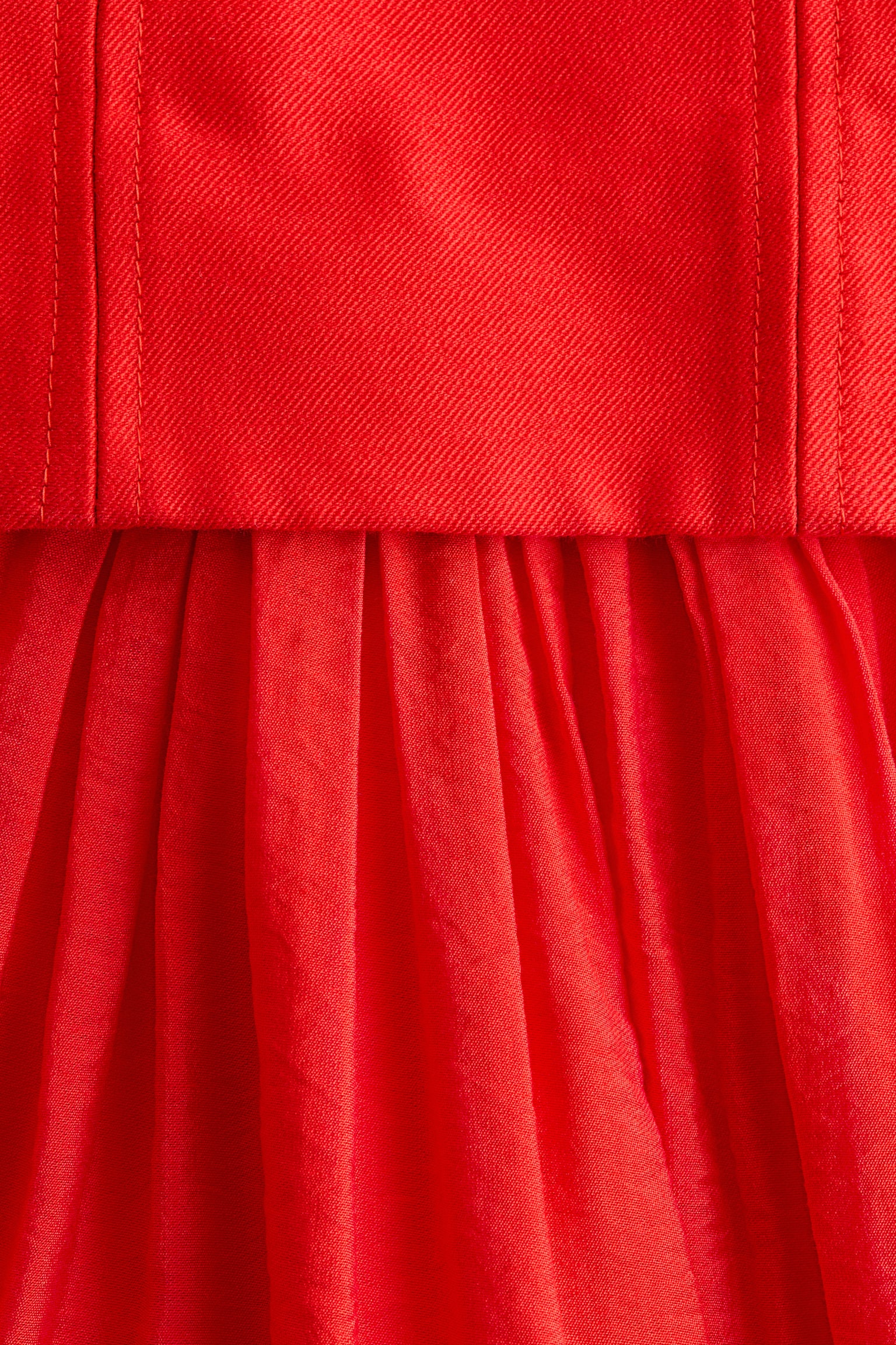 Hourglass bandeau dress - Bright red - 5