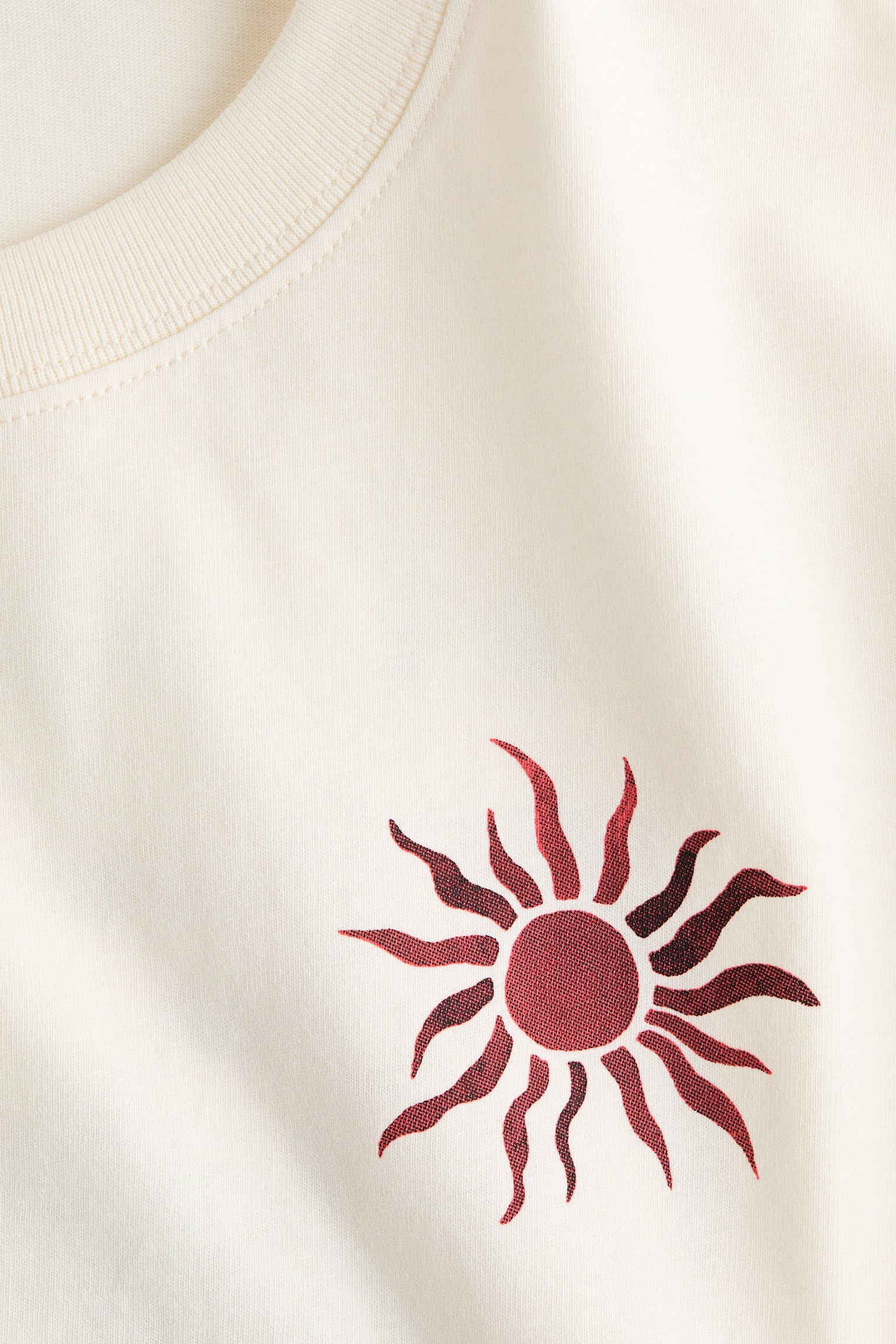 Printed T-shirt - Cream/Sol de Verano/Light blue/Salty Breeze/Red/Soleil - 4