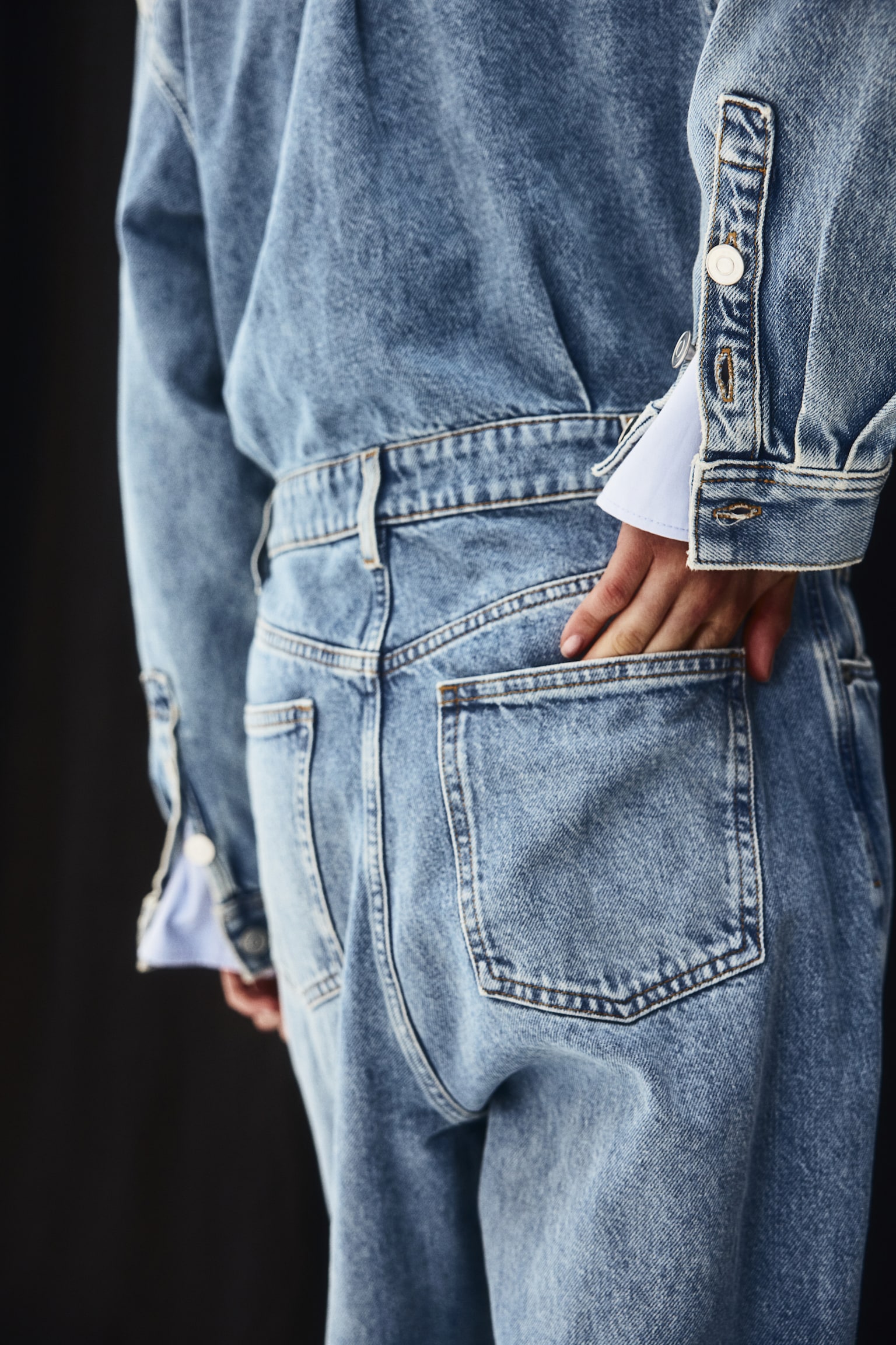 Denim boilersuit - Light denim blue - 6