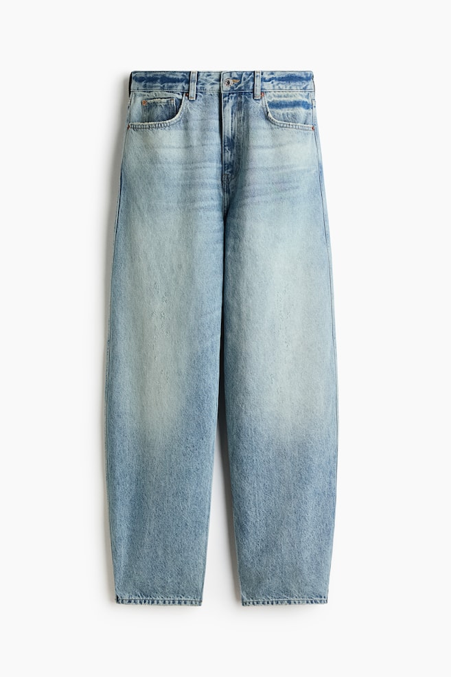 Barrel Regular Waist Jeans - Blu denim chiaro - 1