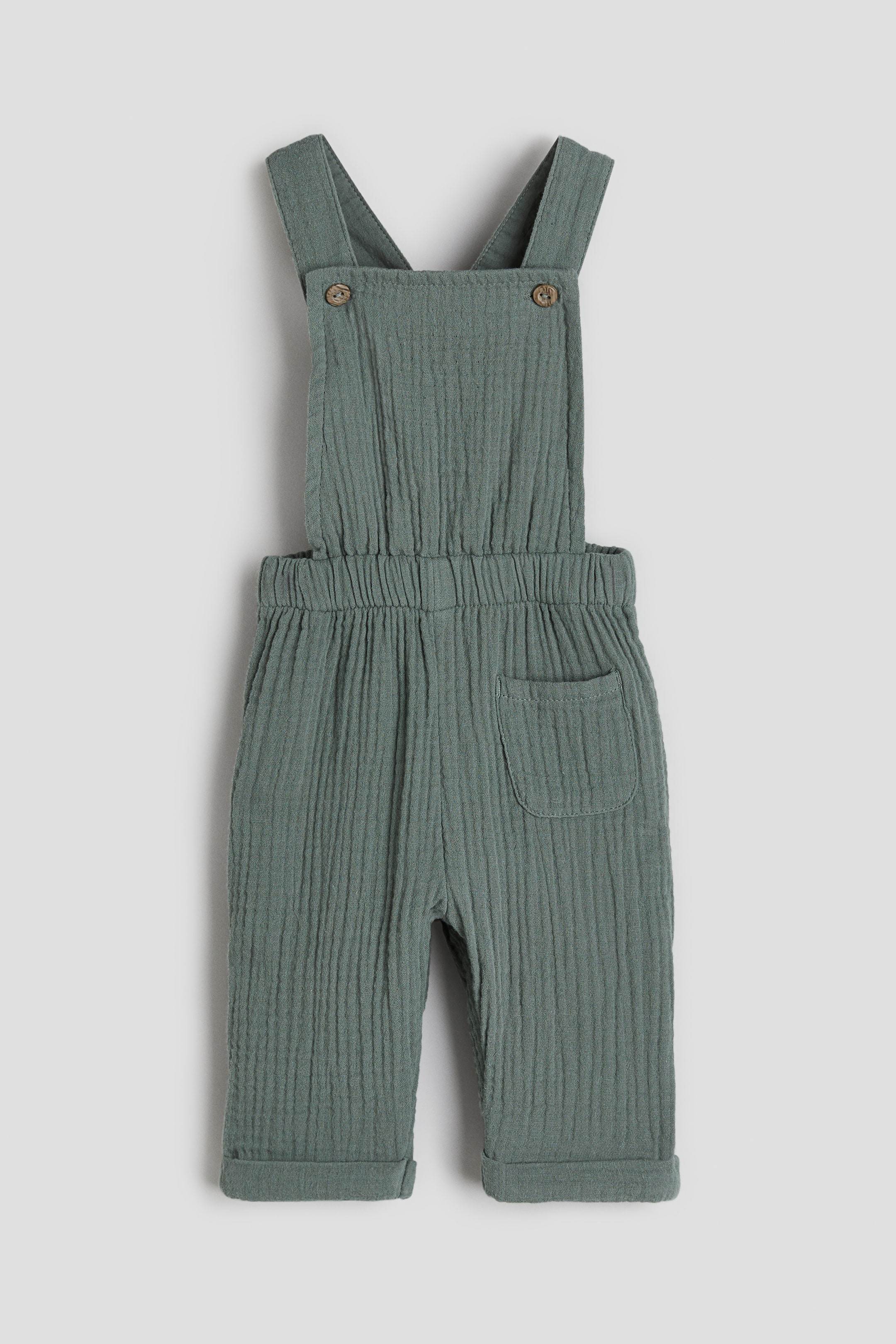 Linen-blend Overalls