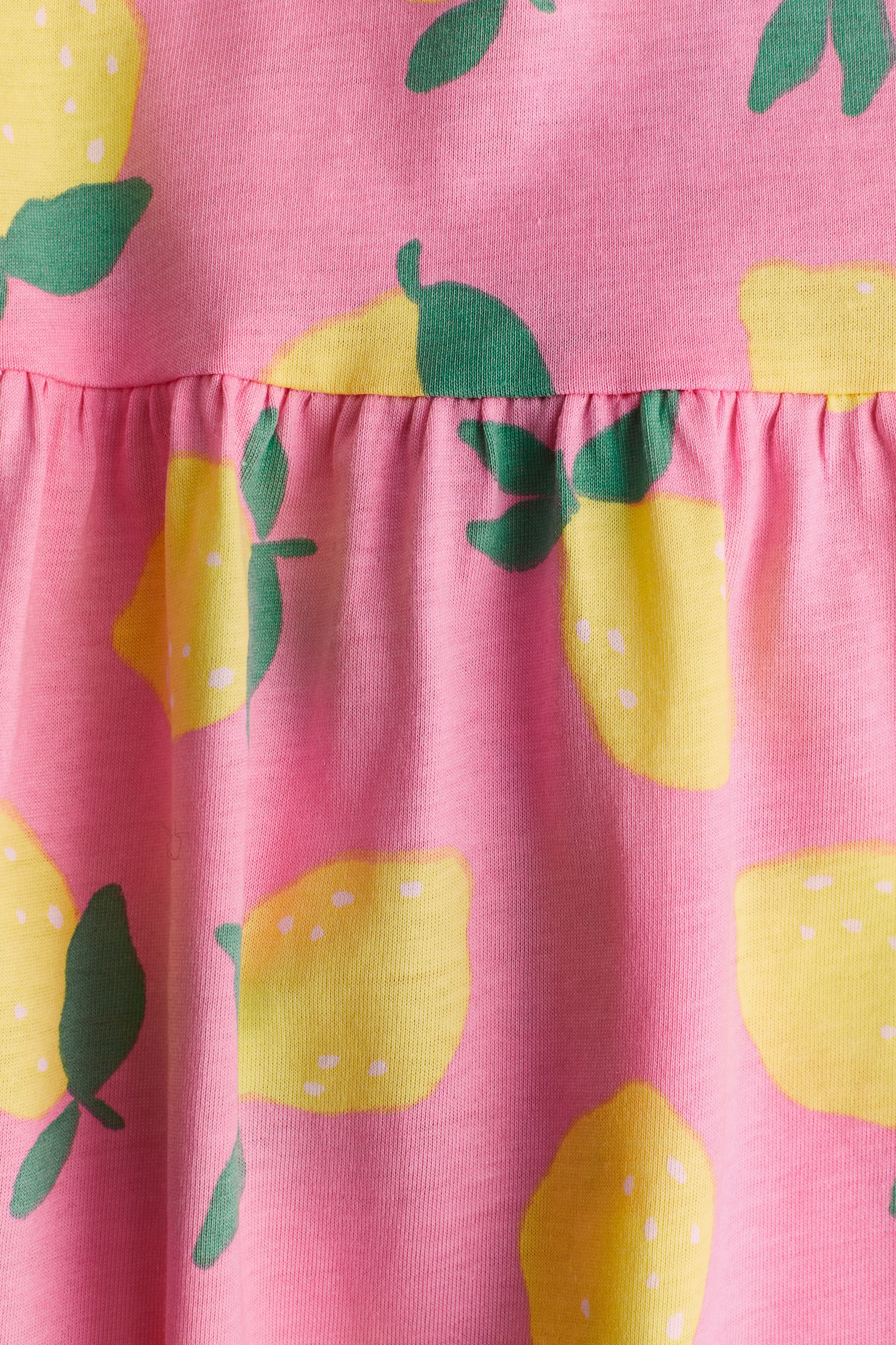 Pattern Cotton Dress - Pink/Lemons/White/Ice creams/White/Floral/Pink/Floral/White/Hearts/White/Butterflies/Light pink/Pattern/Powder pink/Bunnies/White/Floral/Light pink/Gradient/Light blue/Cherries/Black/Unicorns/Light purple/Unicorns/Pink/Stripe/White/Spot/White/Hearts/Pink/Unicorns/Light purple/Butterflies/Light beige/Floral/Light blue/Dogs/Dark grey/Bows - 2