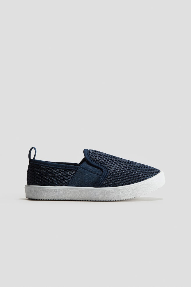 Slip-on Mesh Shoes - Navy blue - 1