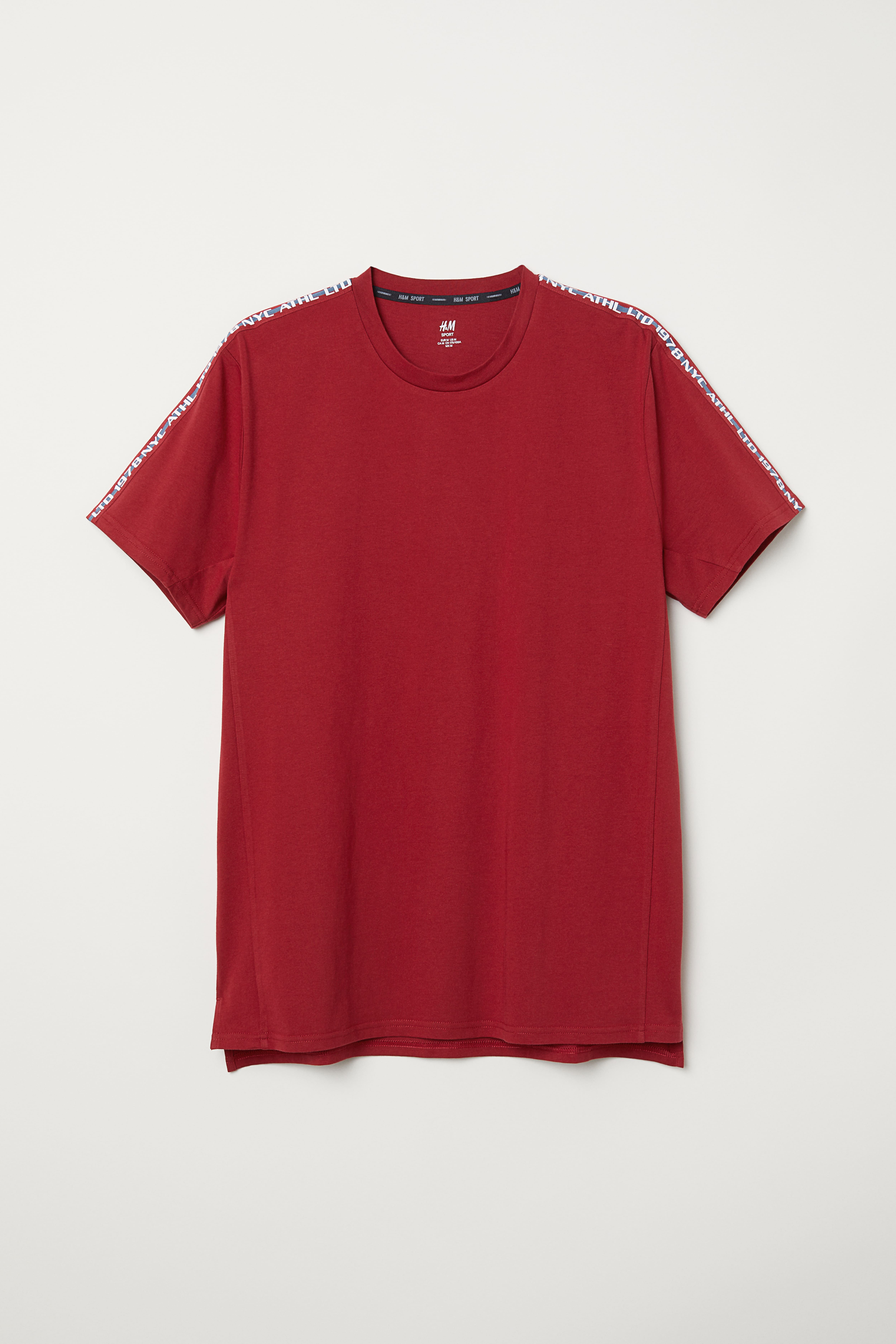 H and m red shirt best sale