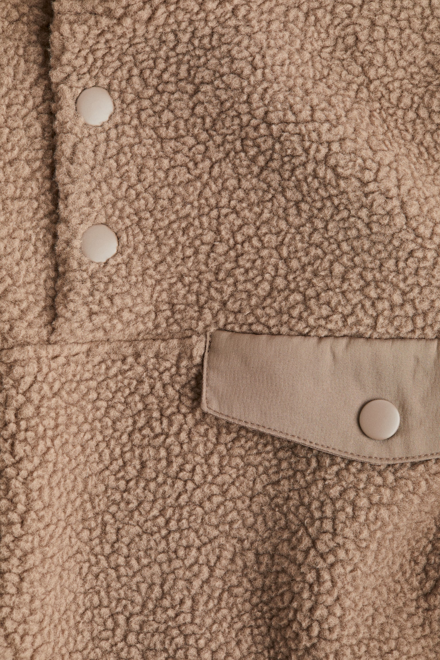 Женский свитшот H&M Teddy Fleece, цвет: Бежевый — фото 6