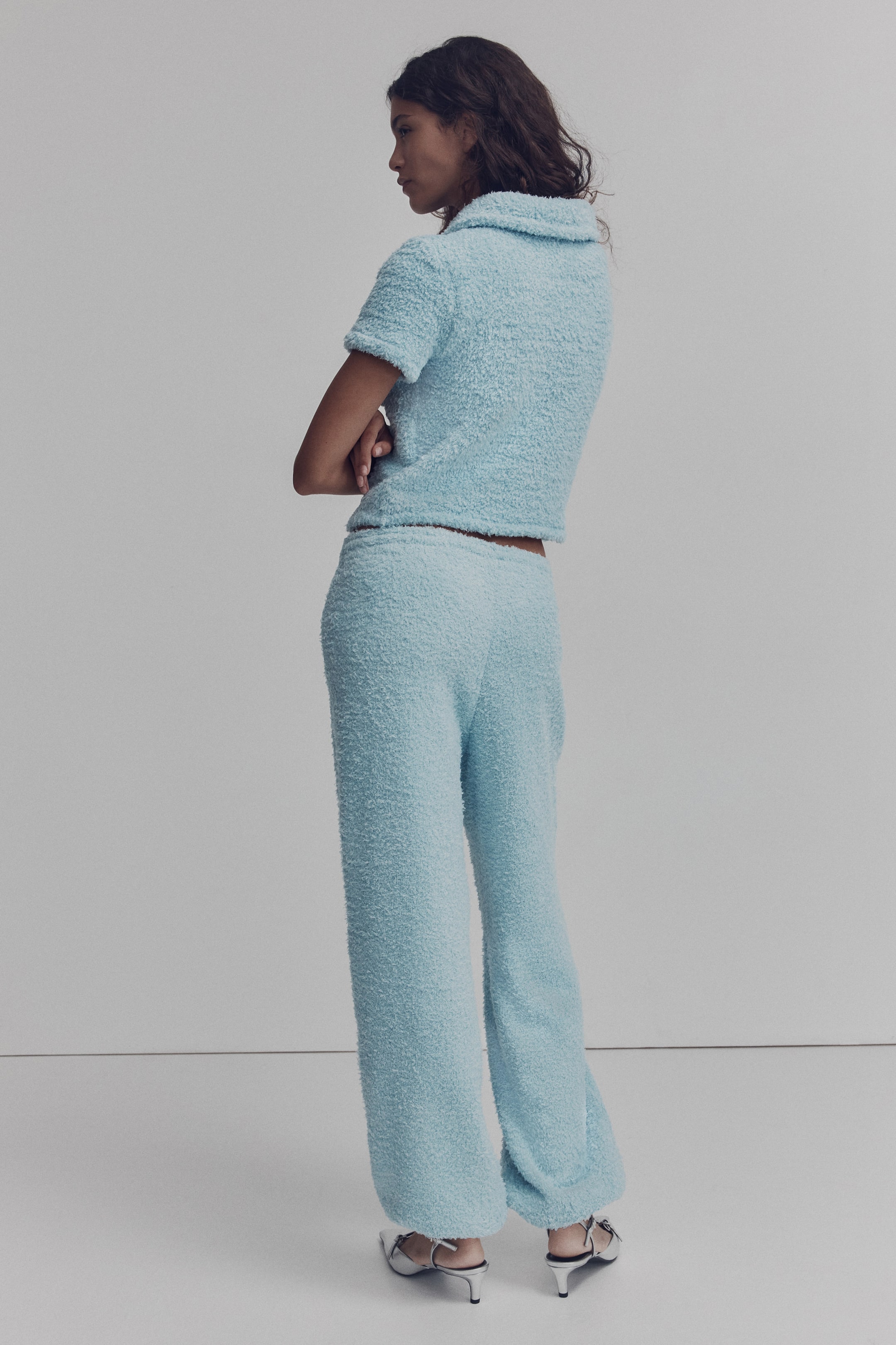View larger image: Fluffy sweatpants - Light turquoise - Ladies | H&M PH 4