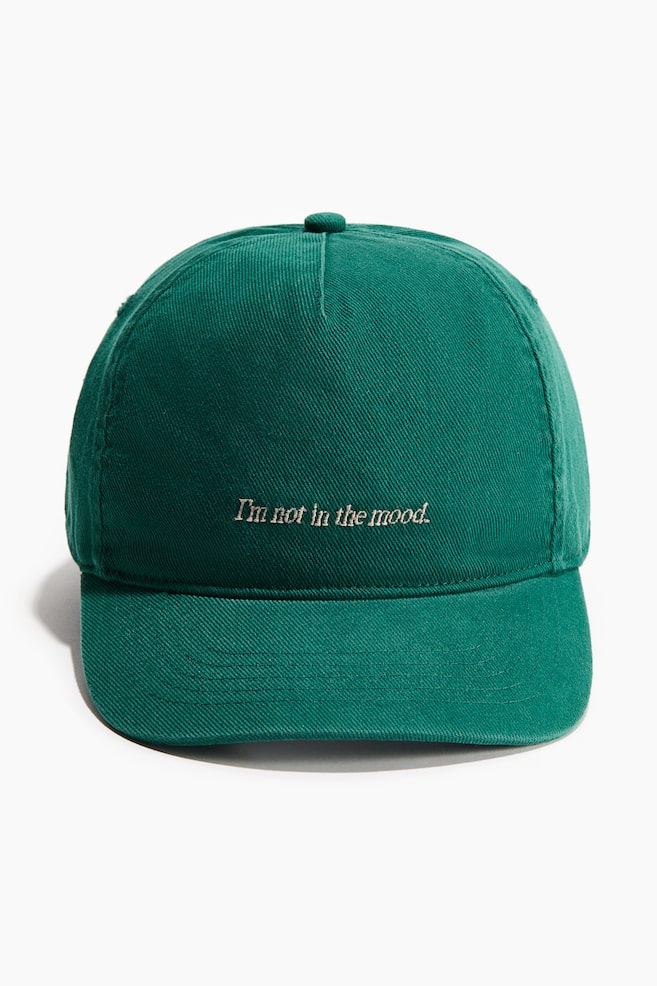 Cap aus Baumwolltwill - Grün/Mood/Washed Schwarz/Studio Resort - 1
