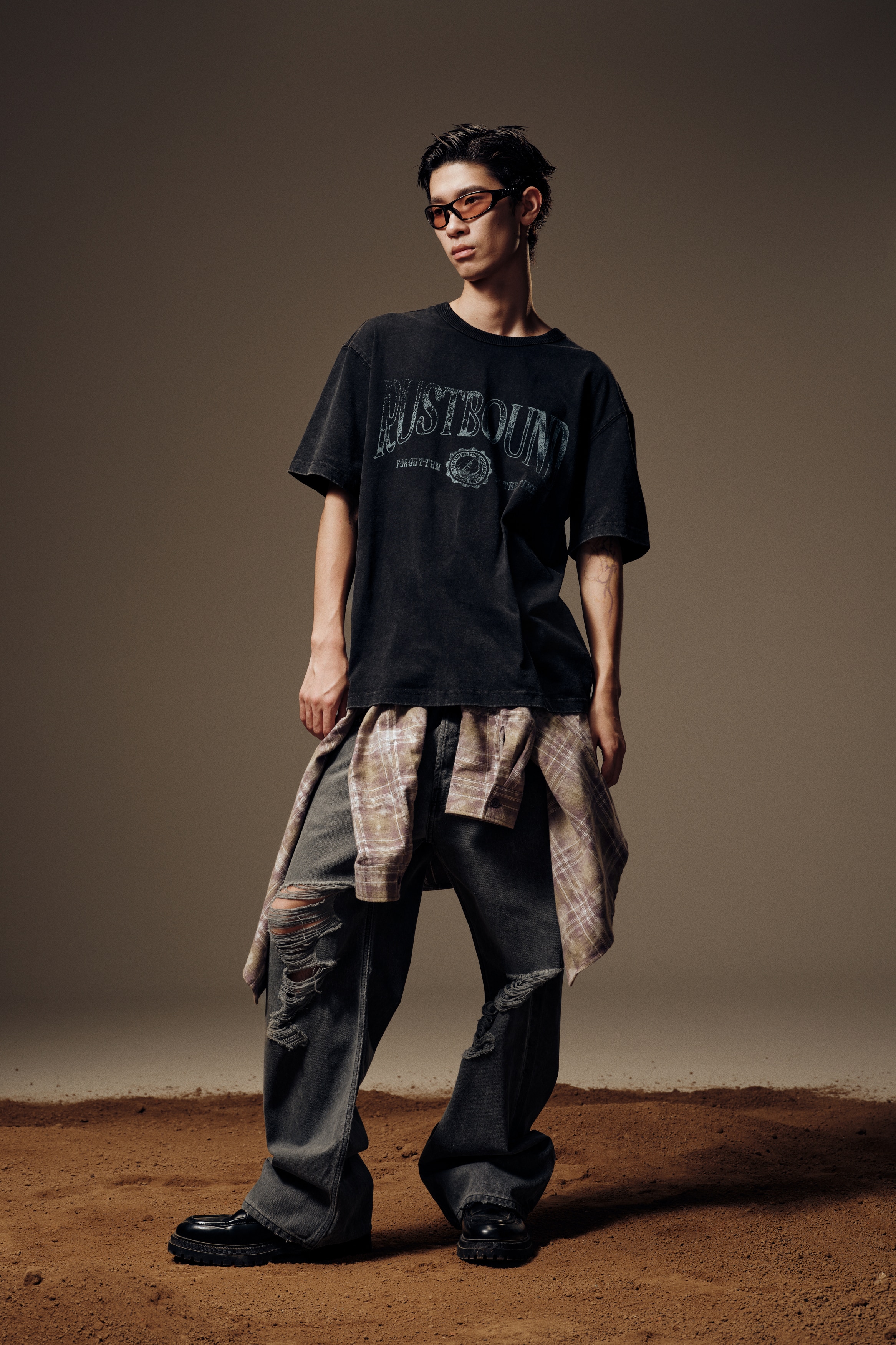 Loose Fit T-shirt - Black/Rustbound/Green/Rustbound/Blue