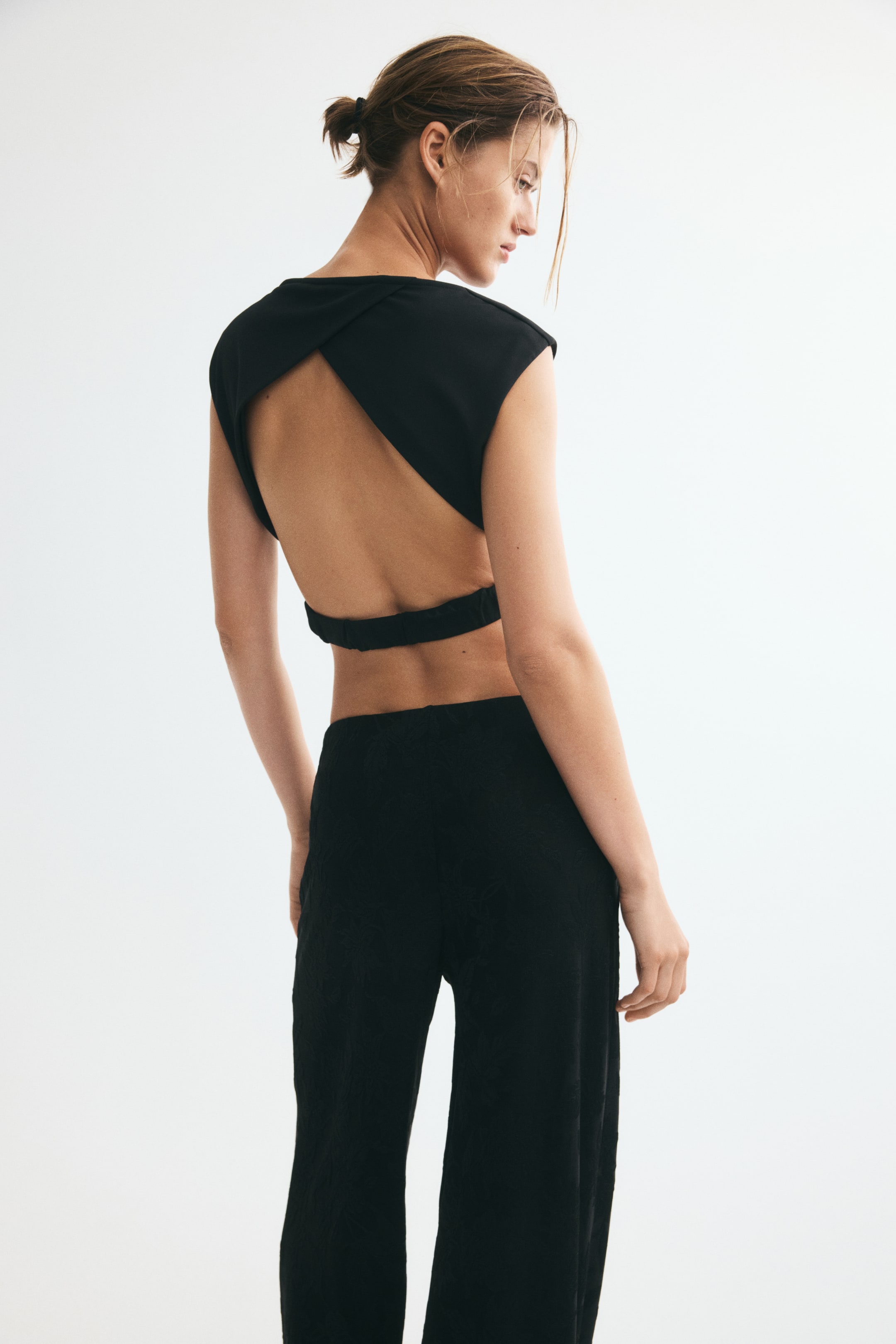 Jacquard Jersey Pull-On Pants