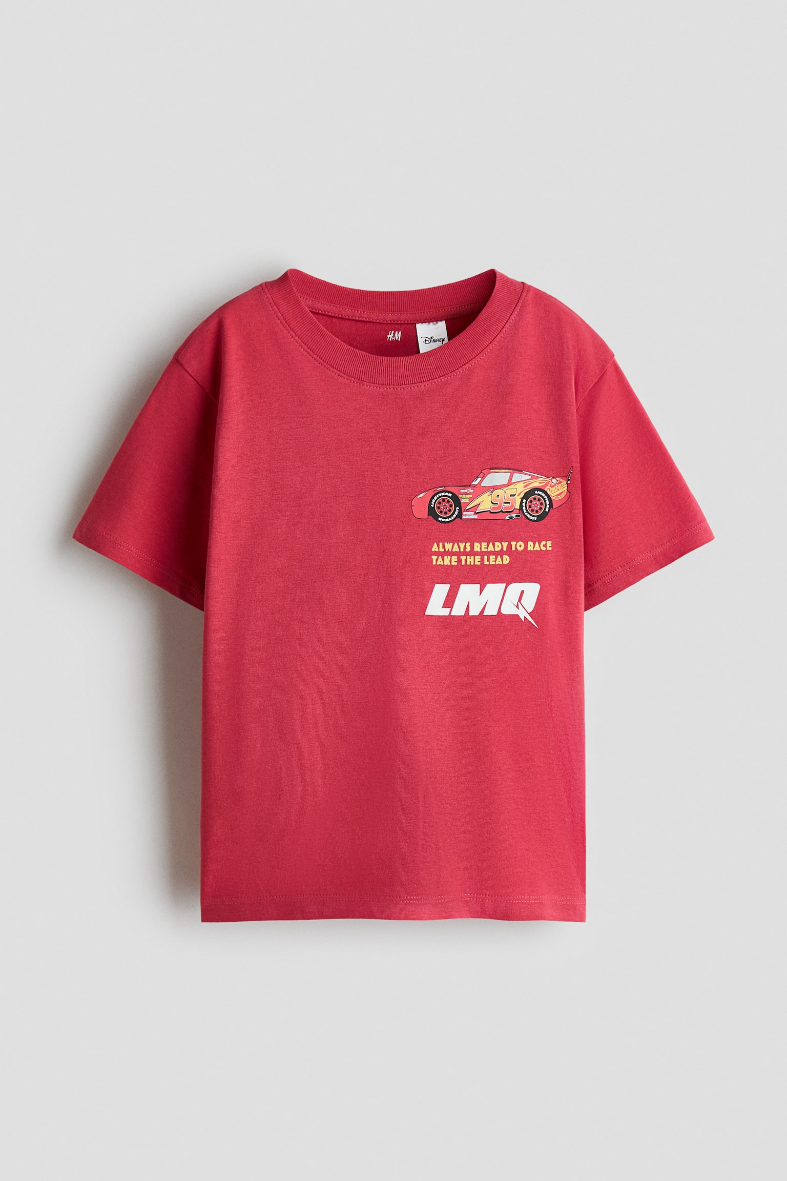 Printed Cotton T-Shirt - Red/Cars/White/Minecraft/Red/Spider-Man