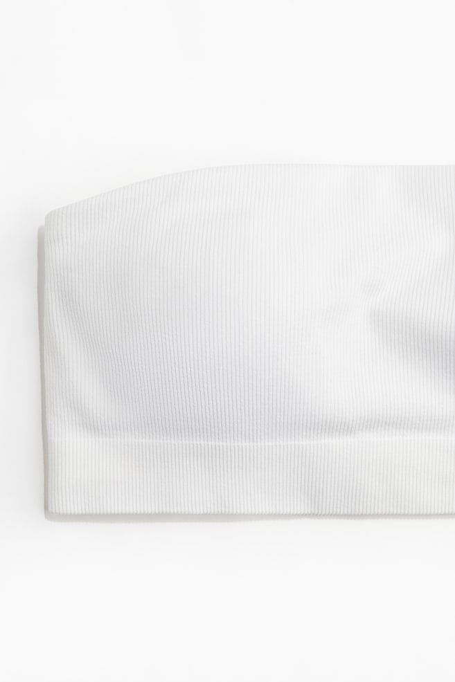 Seamless padded bandeau-bh - Wit/Beige/Black - 3