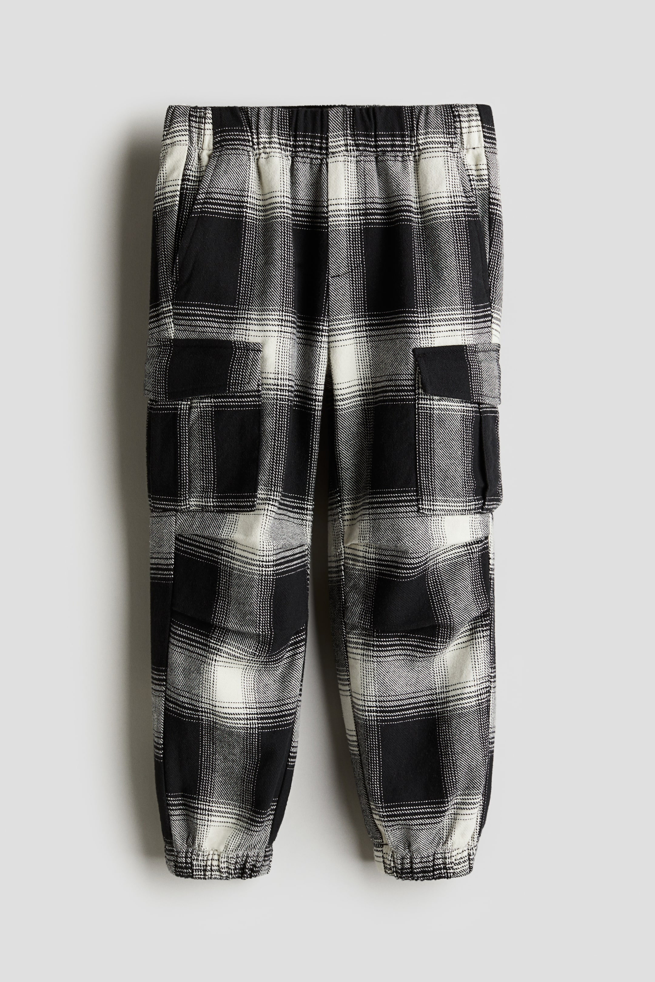 View larger image: Cargo Pants - Black/Check - Kids | H&M AU 1
