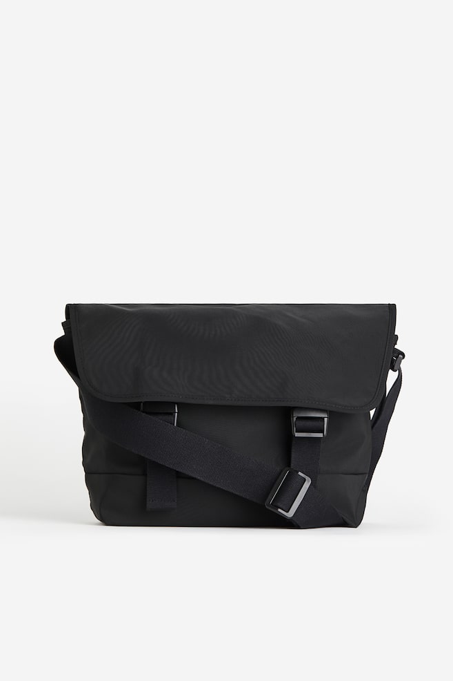 Messenger bag - Black/Khaki green - 1