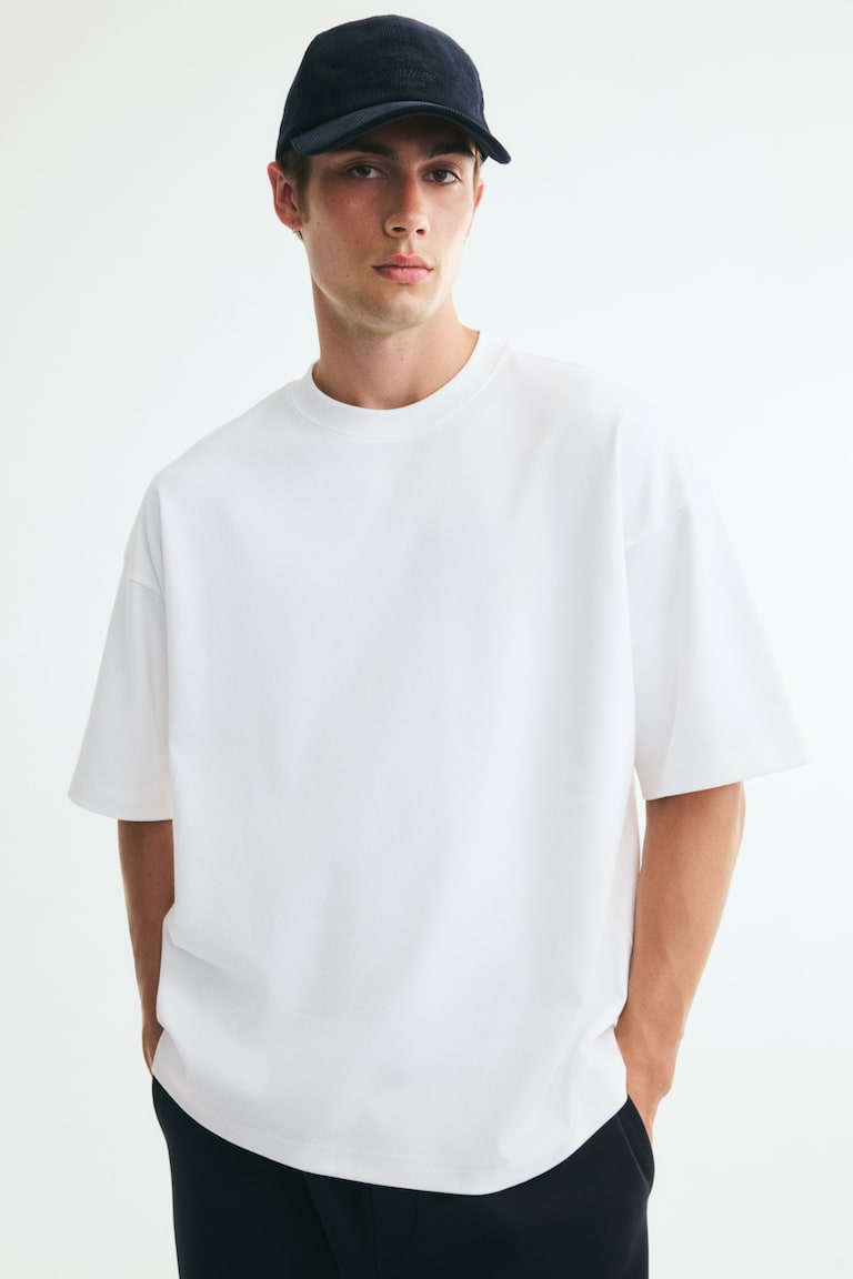 Majica od interlok žerseja Oversized Fit