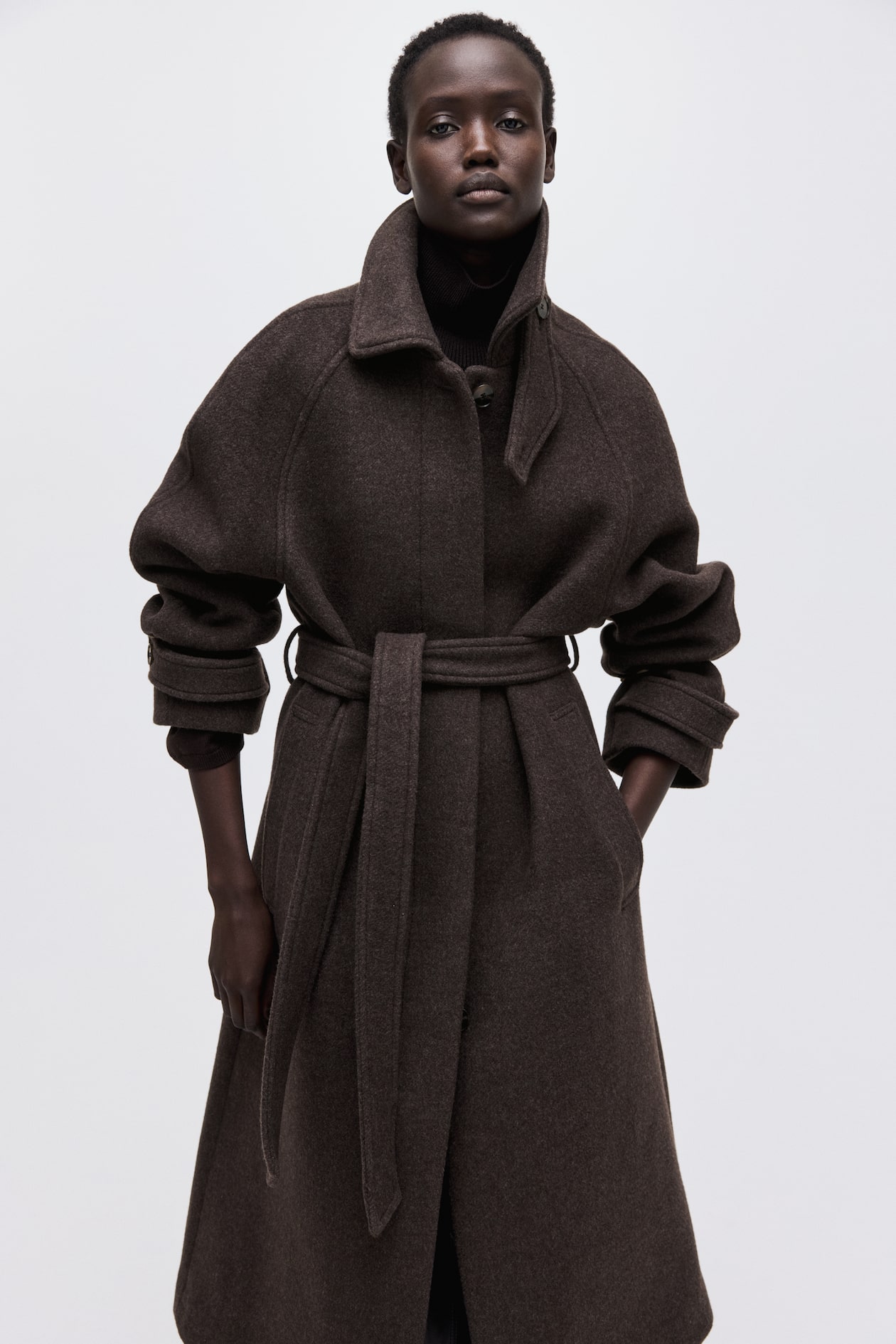 Oversized Wool-Blend Coat - image 4