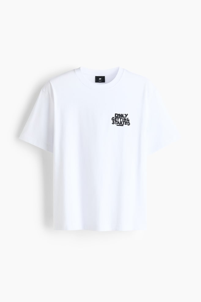 Loose Fit Printed T-shirt - White/Only Getting Started/Black/Spring Rally/White/Landry's/Dark turquoise/Allotment/Black/Phys. Ed. Class/Brown/Sierra Crest Motors/Black/Nothing Beats a Good/Black/Campioni Del Mondo/White/Red Rock/Gray melange/World Champs/White/Florida/White/Pasta/Brown/Street Hoops/Light blue/Le Club Bleu/Light blue/Vignaud - 1