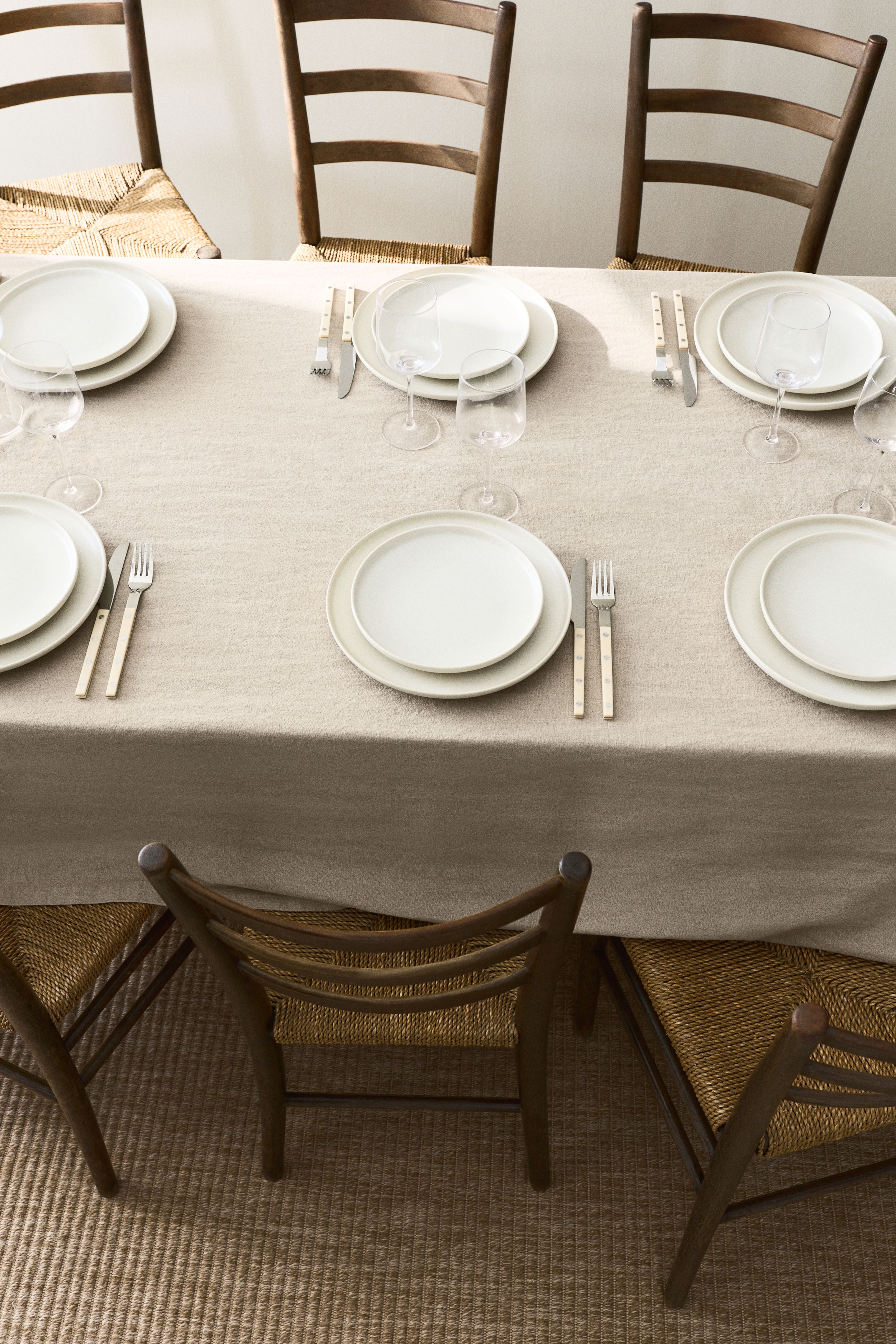 Linen-Blend Tablecloth