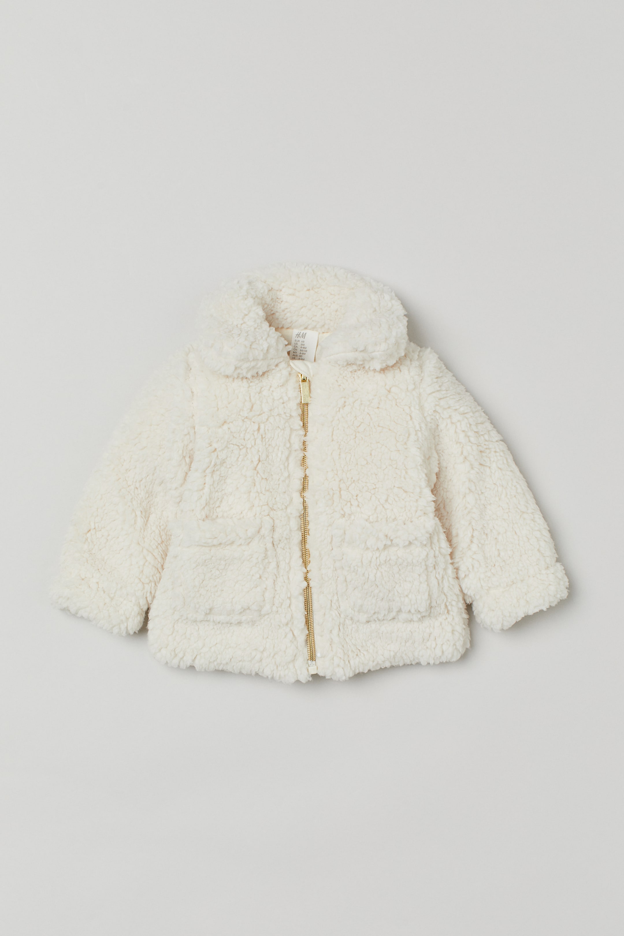 View larger image: Faux Shearling Jacket - Natural white - Kids | H&M US 1