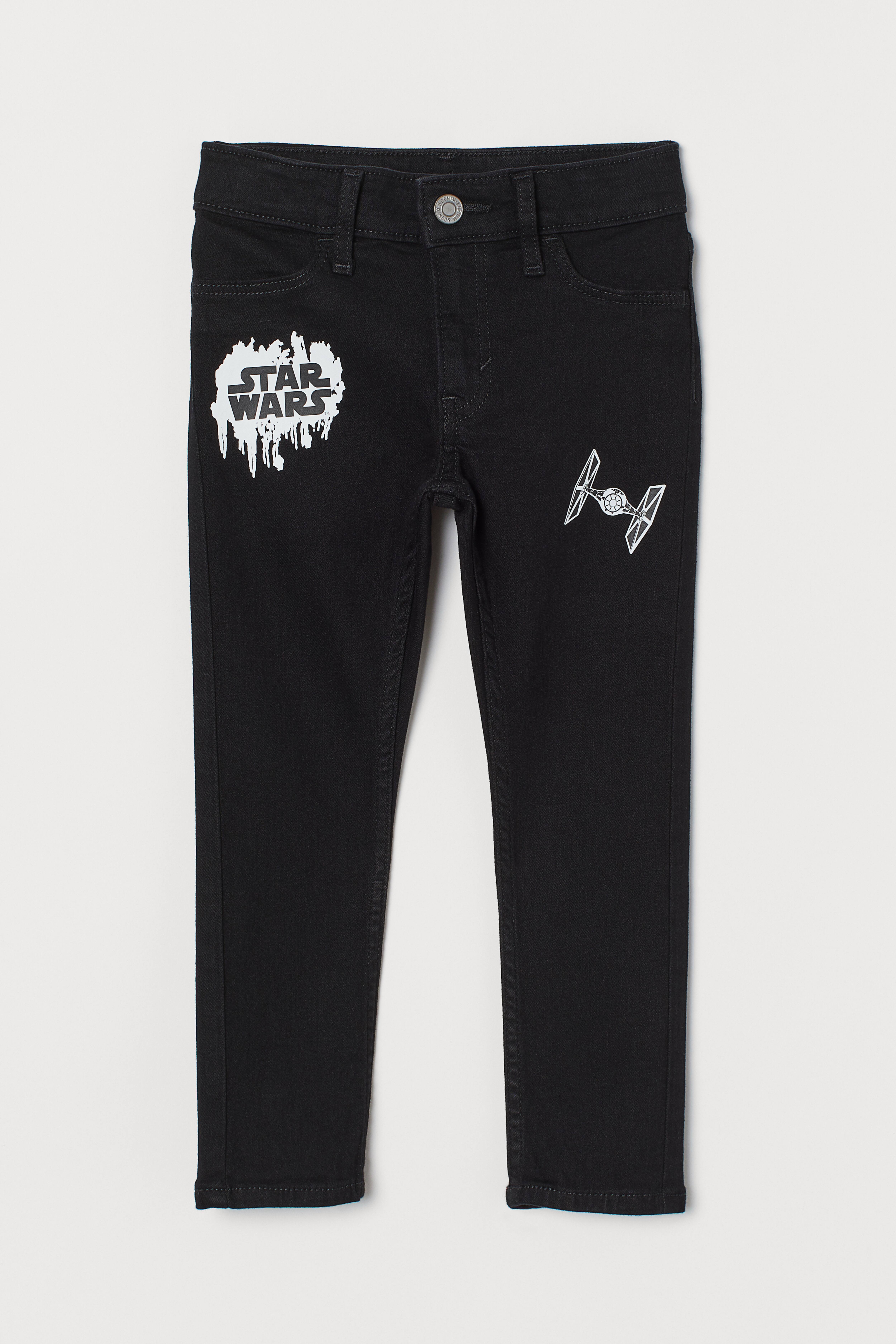 Skinny Fit Jeans - Black/Star Wars - Kids | H&M US