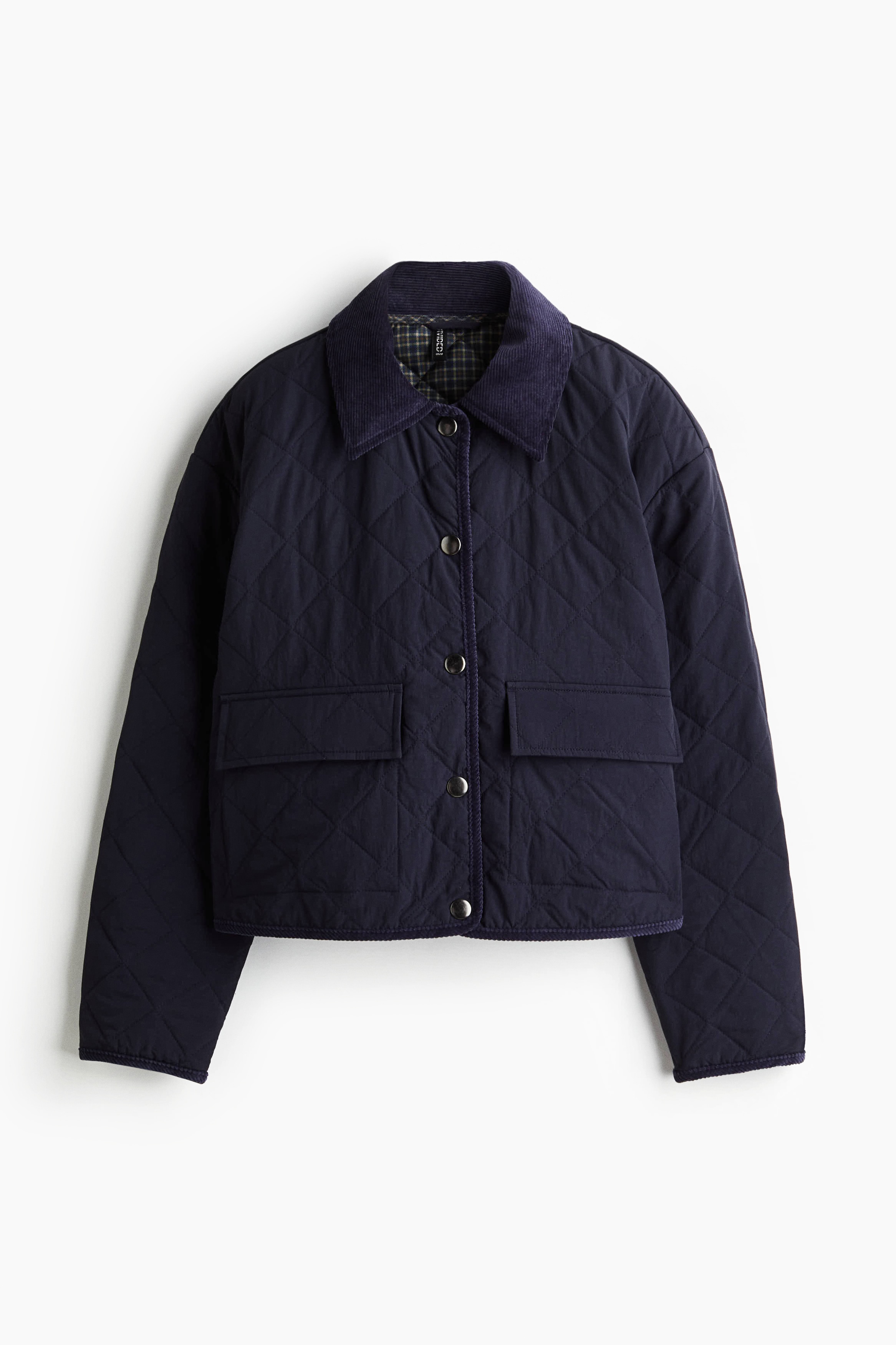 Quilted jacket - Navy blue/Khaki green/Black