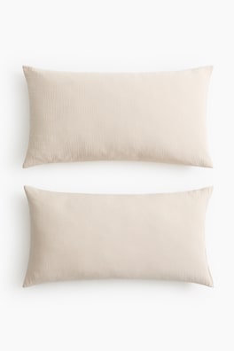 2-pack örngott i bomullsmuslin