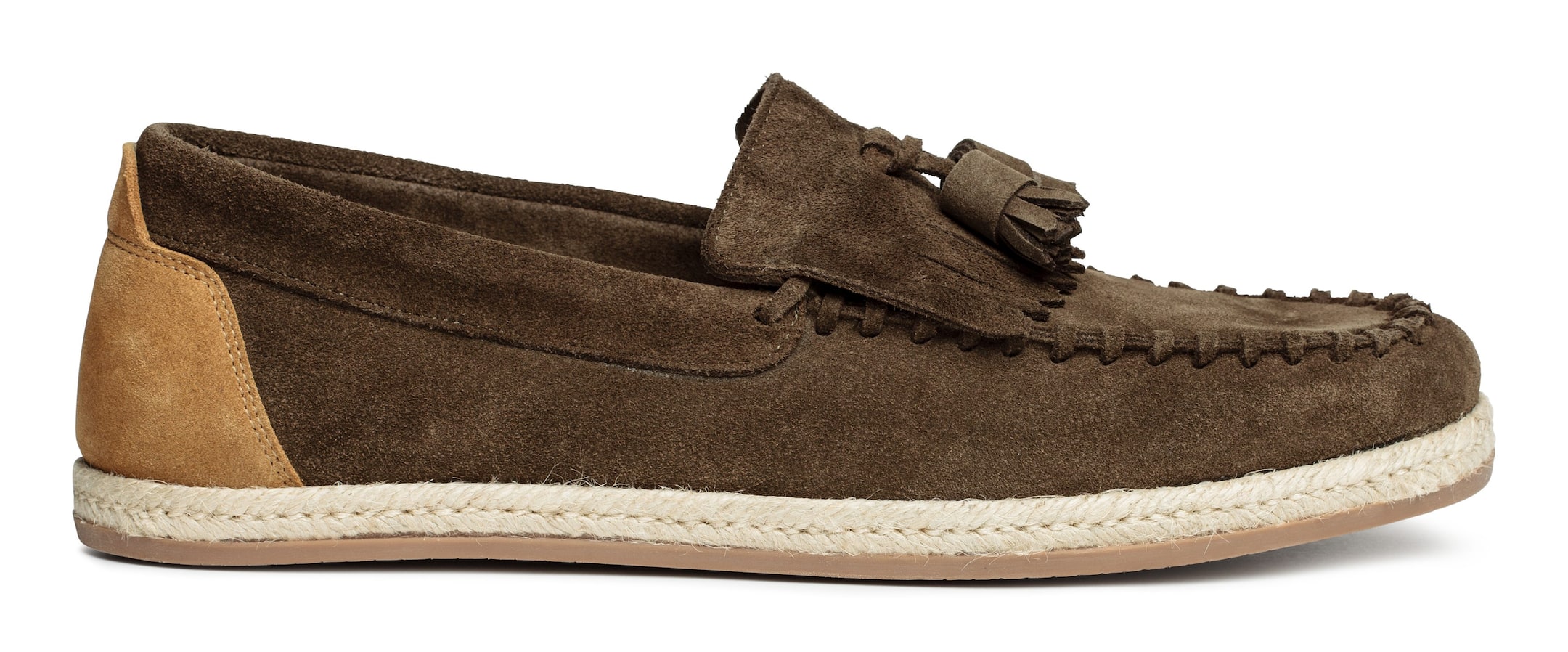 Näytä suurempi kuva: Nahkaiset loaferit - Tumma khakinruskea - MIEHET | H&M FI 1