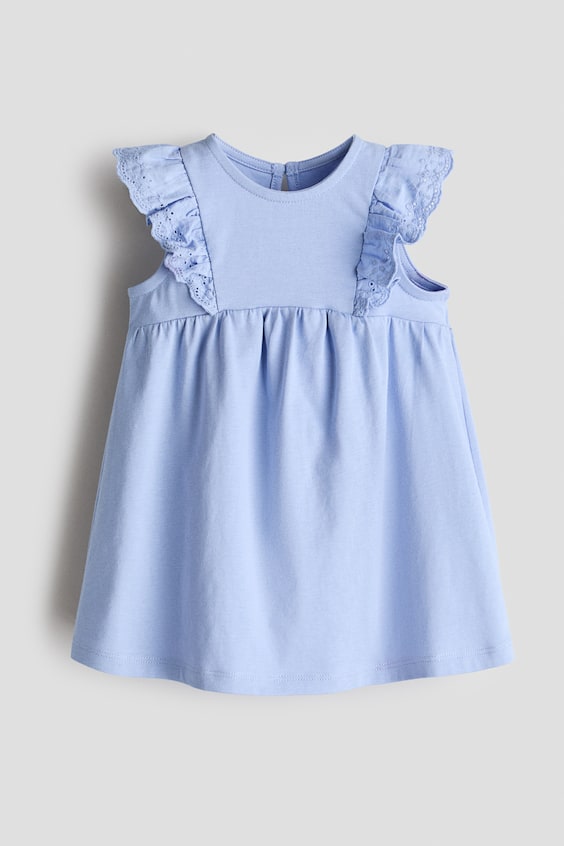 Детские платья H&M Ruffle-Trimmed Cotton Dress