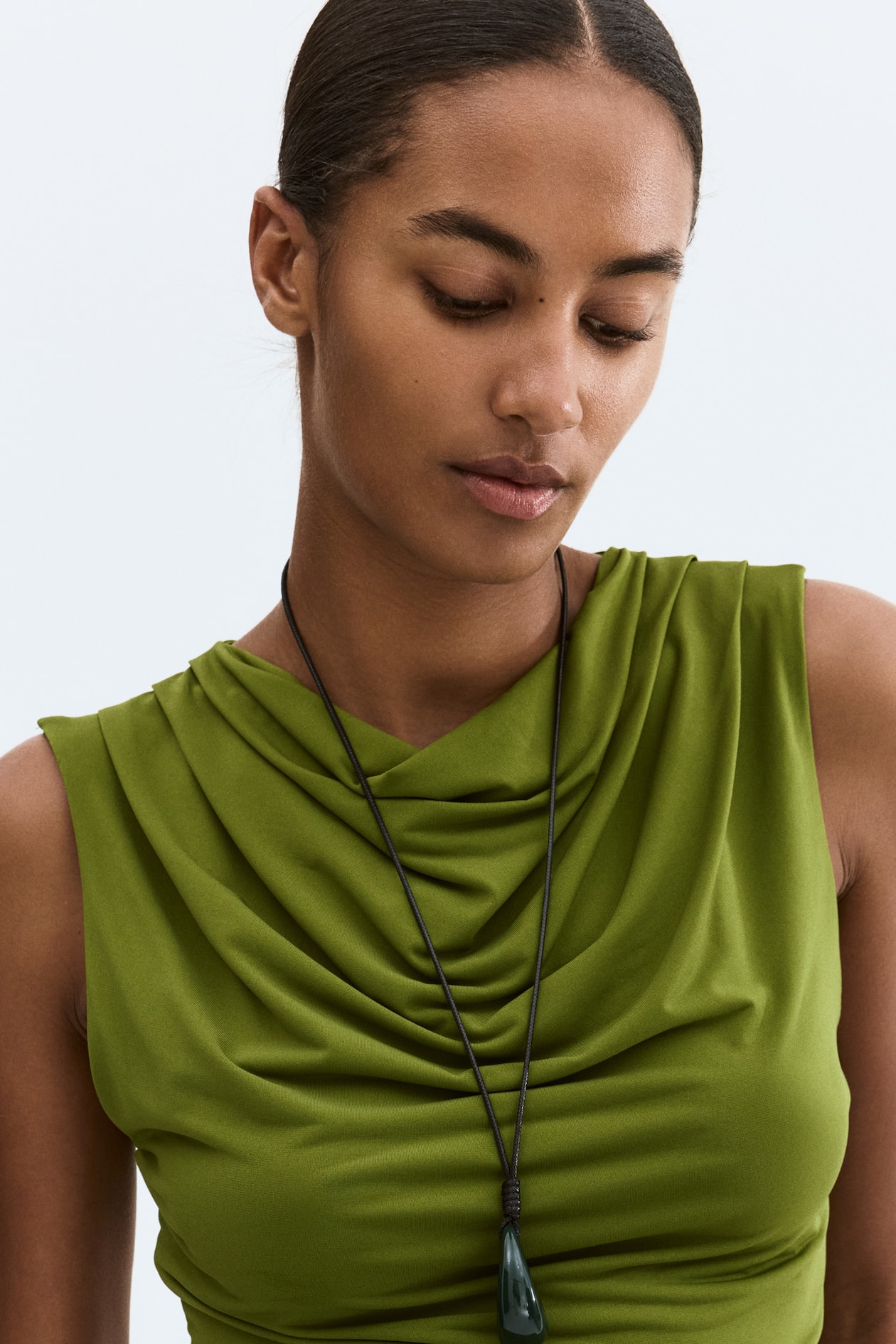 Cowl-Neck Top - image 4