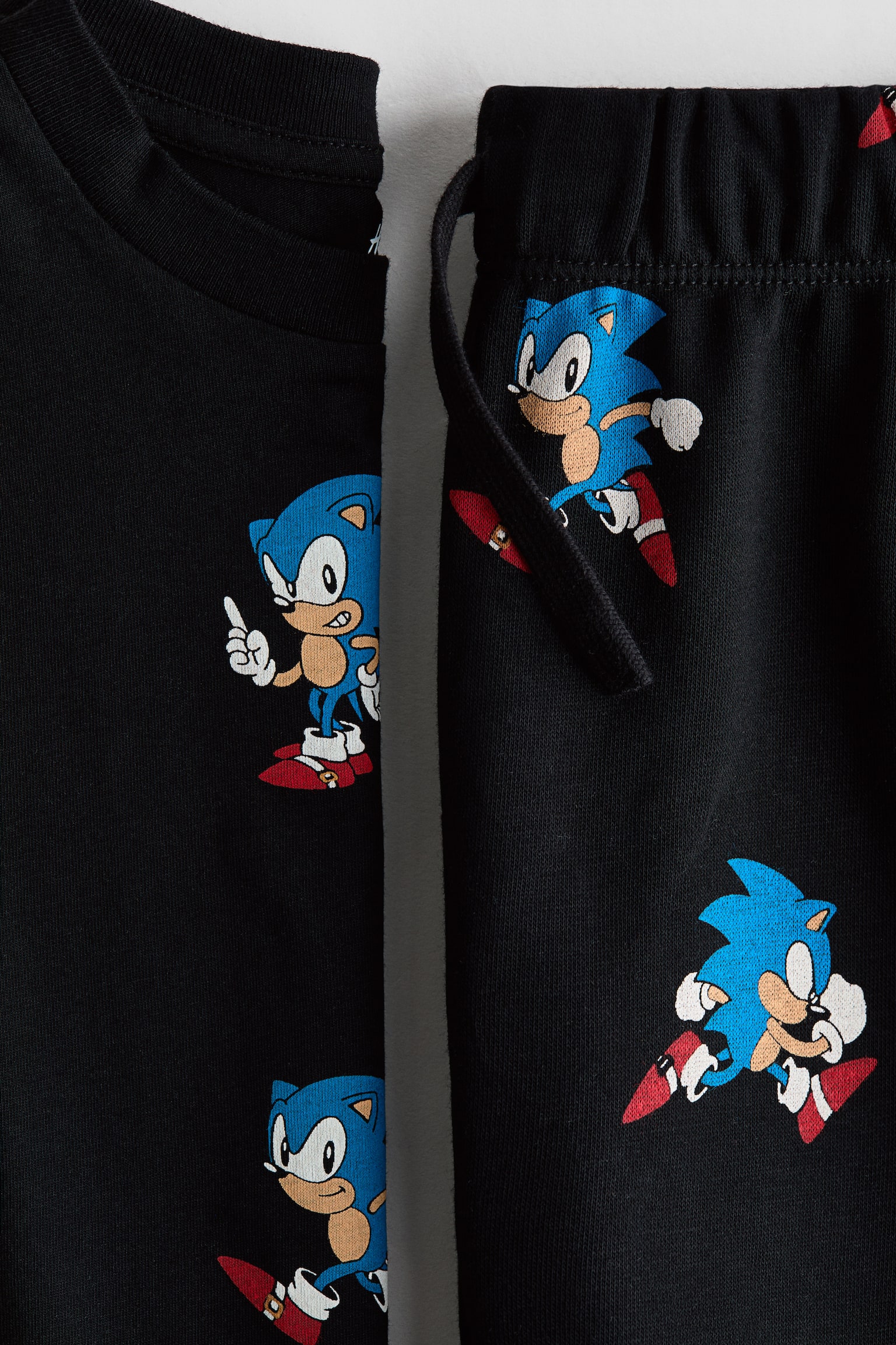2-piece printed jersey set - Black/Sonic the Hedgehog/Light grey marl/Among Us/Blue/Marvel Comics - 2