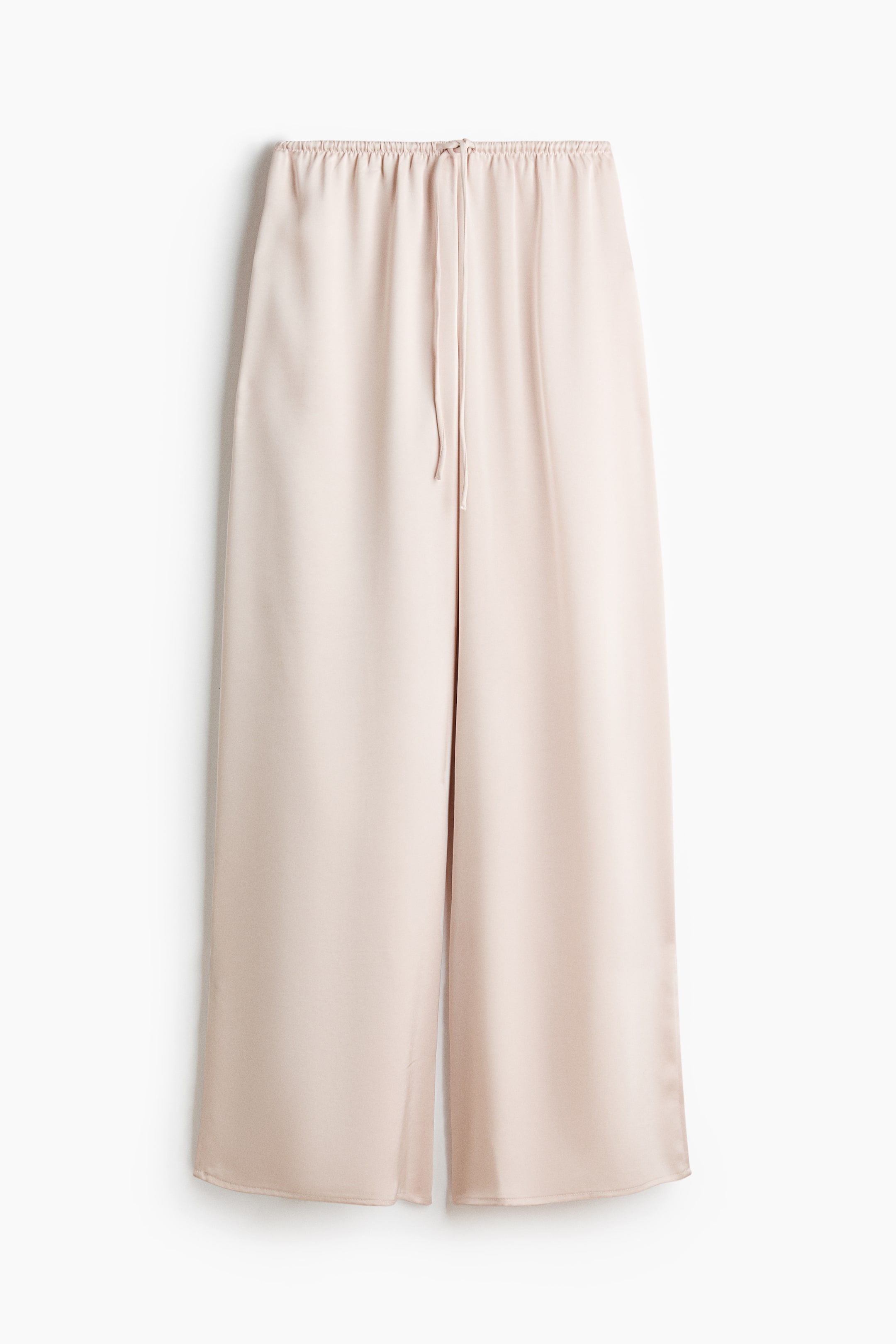 Drawstring satin pyjama bottoms