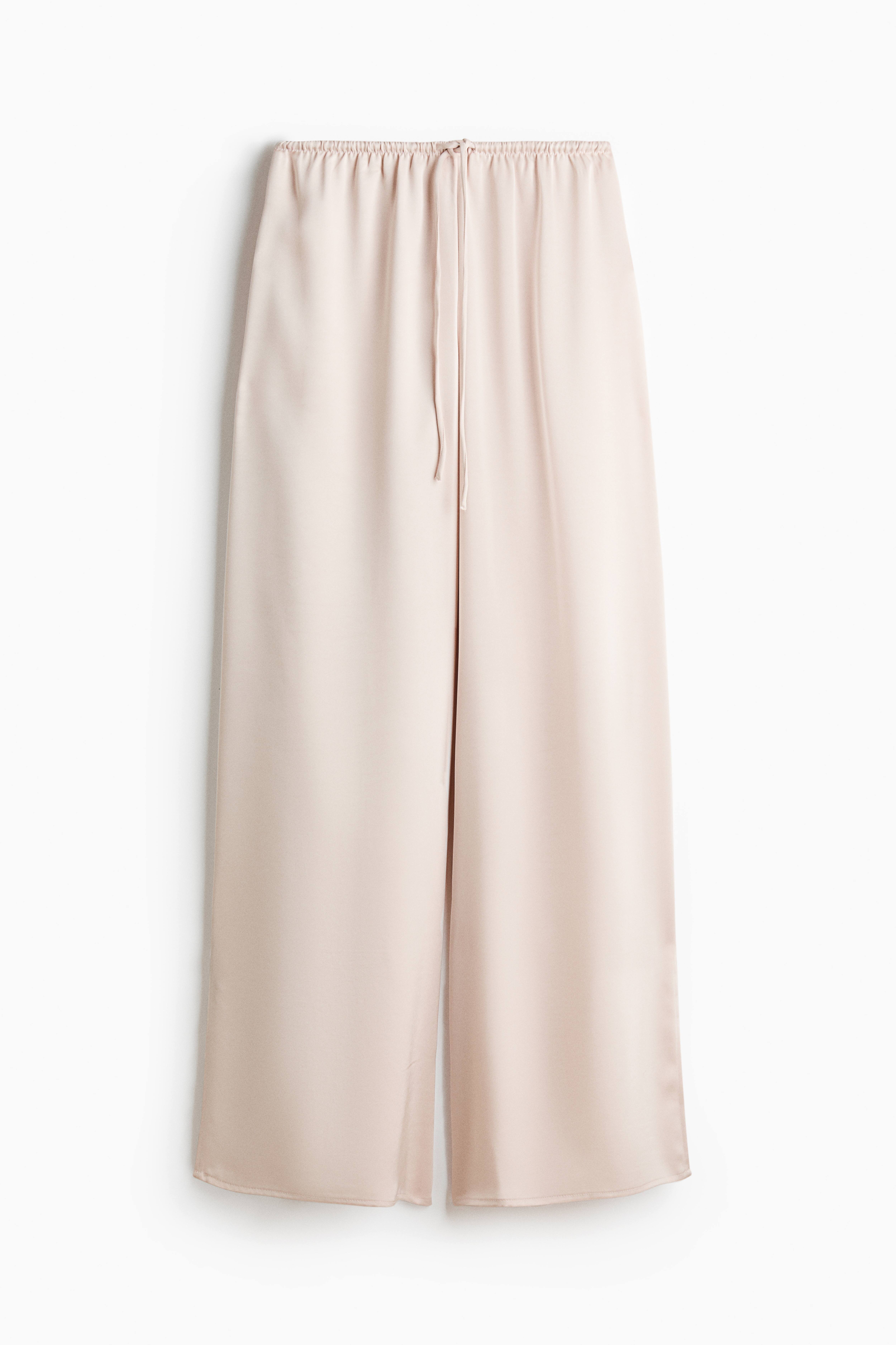 Drawstring Satin Pajama Pants